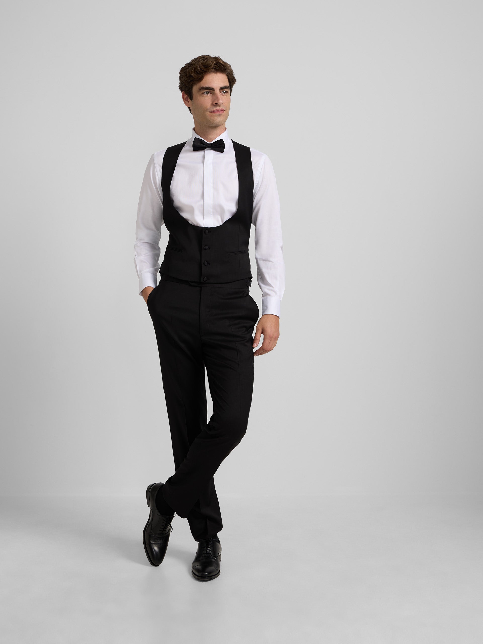 Colete smoking clássico preto