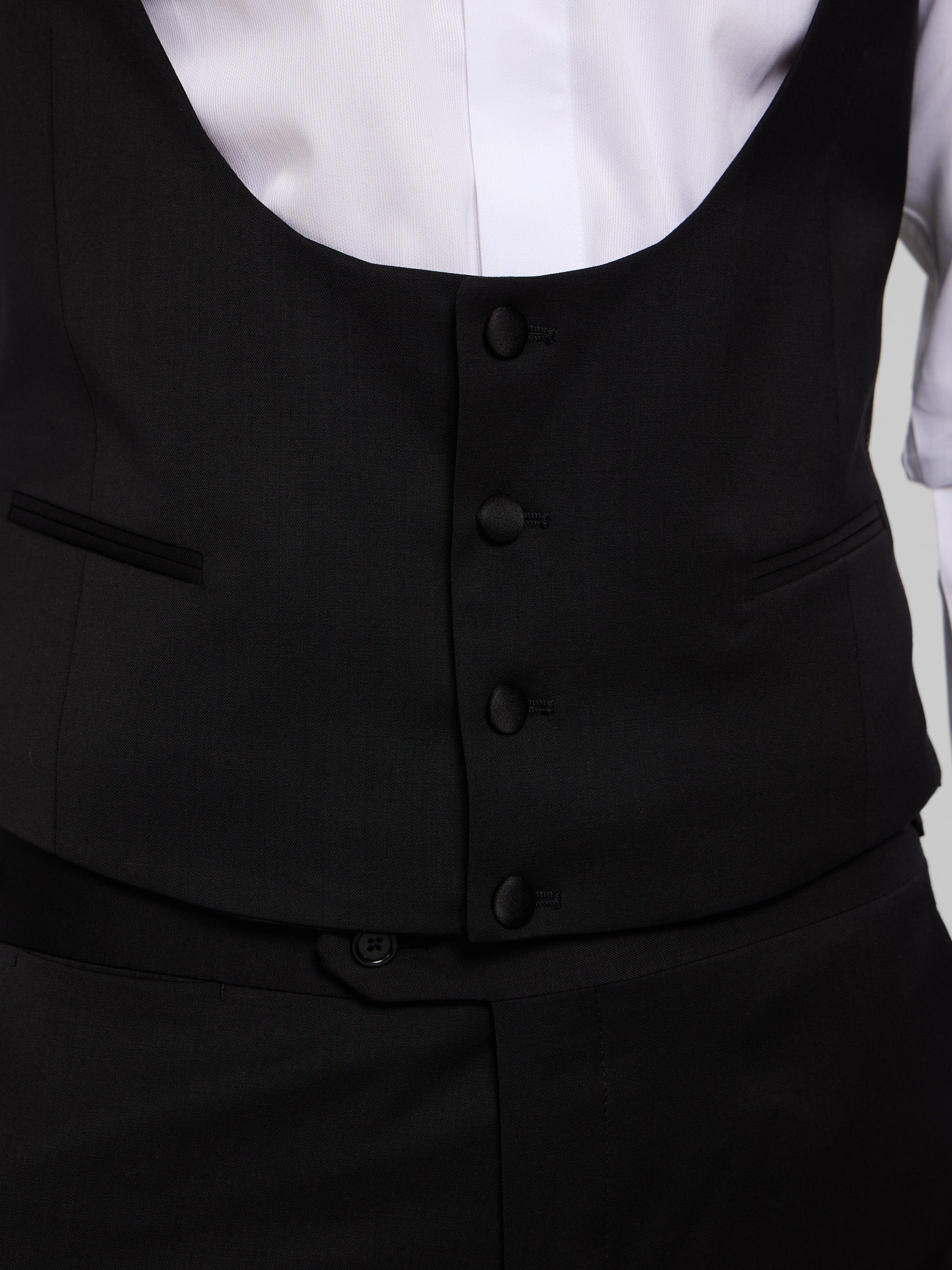 Colete smoking clássico preto