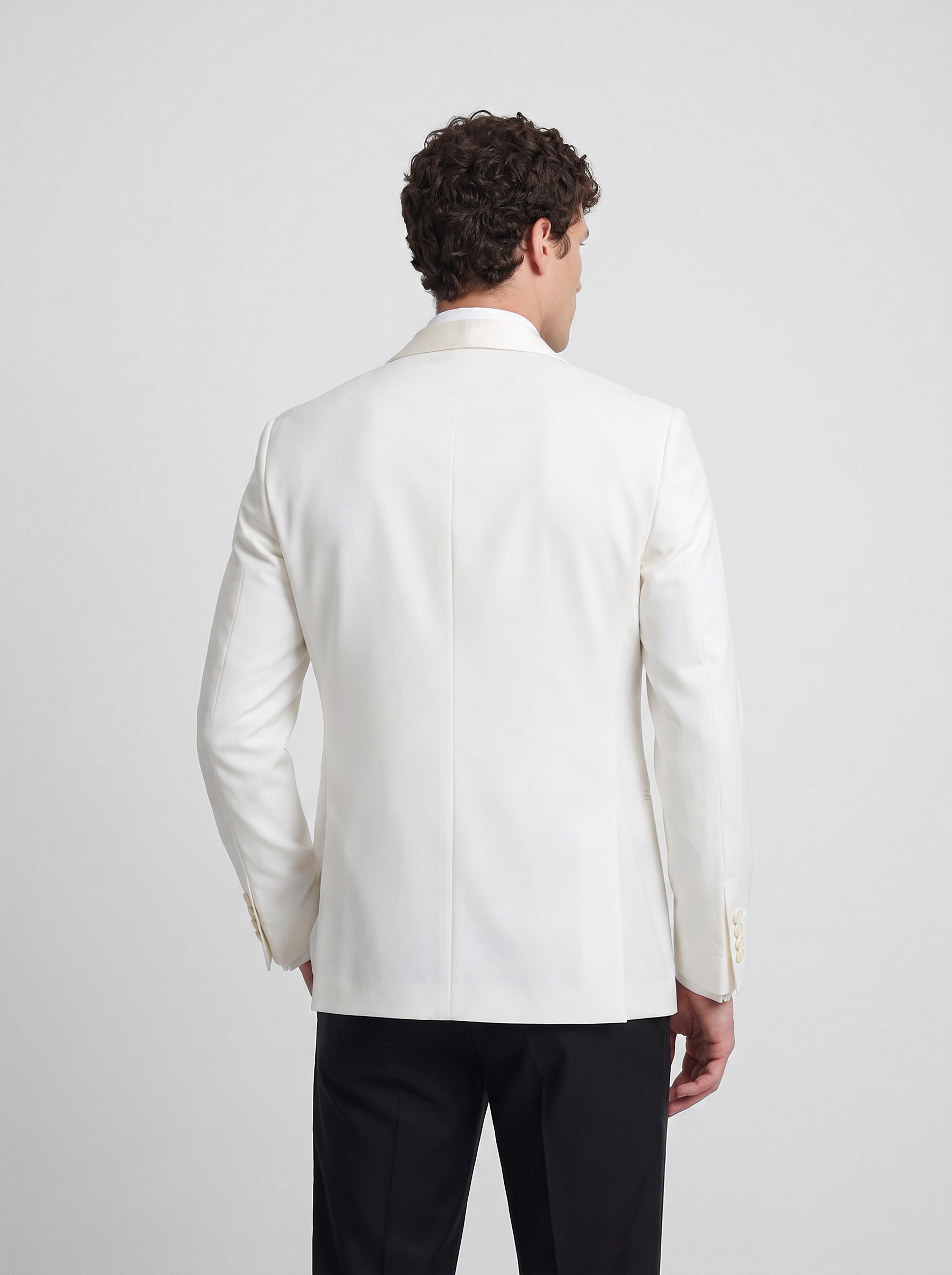 White Silbon tuxedo jacket