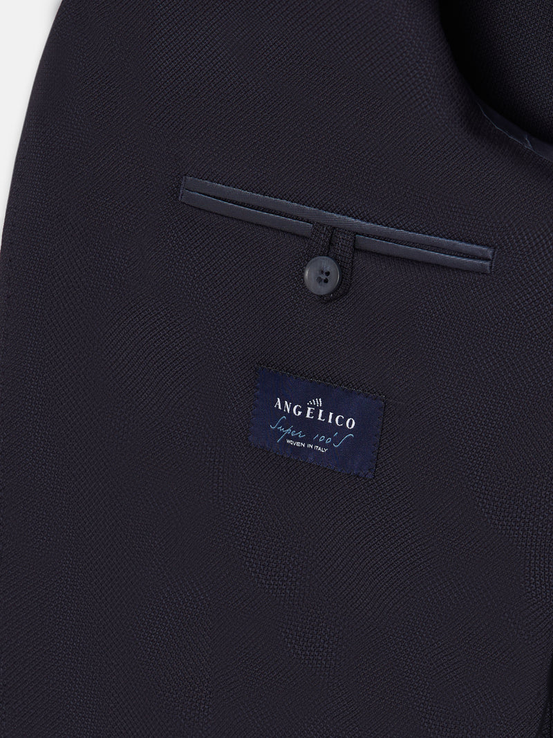 Veste classique stretch bleu marine