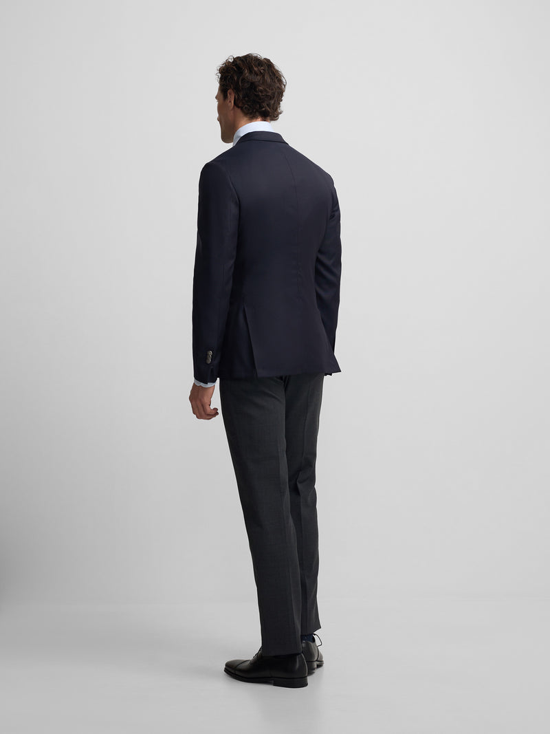 Veste classique stretch bleu marine