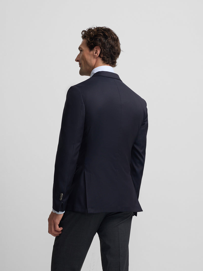 Veste classique stretch bleu marine