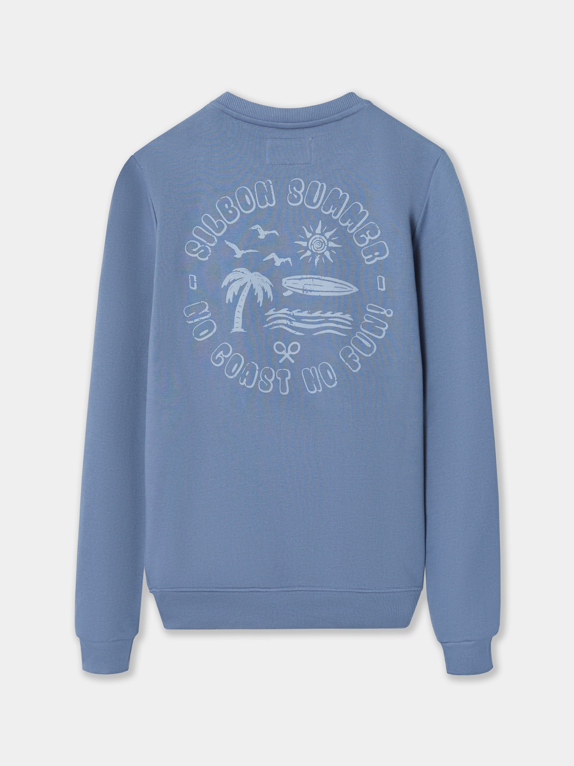 Silbon summer indigo blue sweatshirt