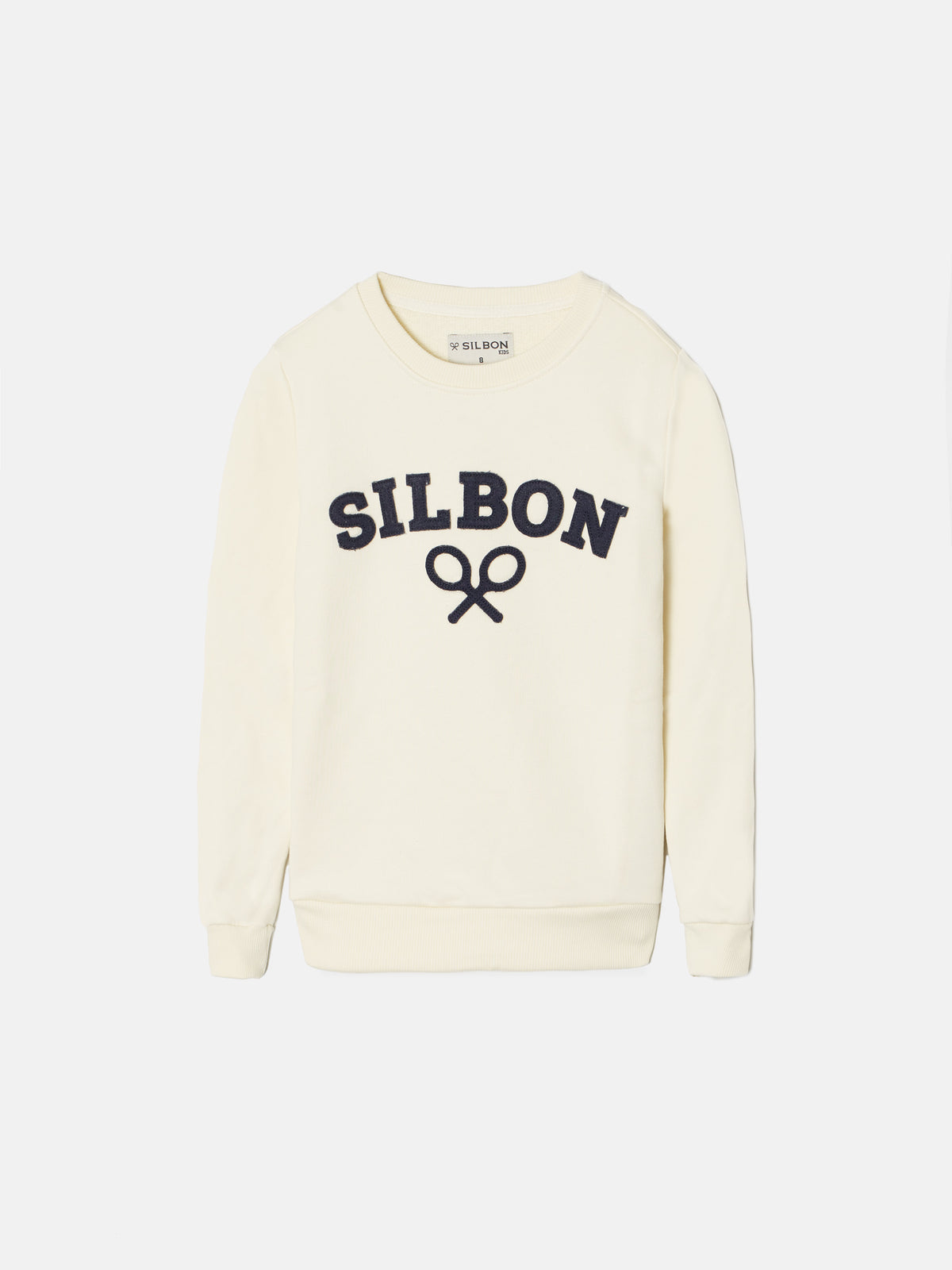 Sudadera kids raqueta media crema