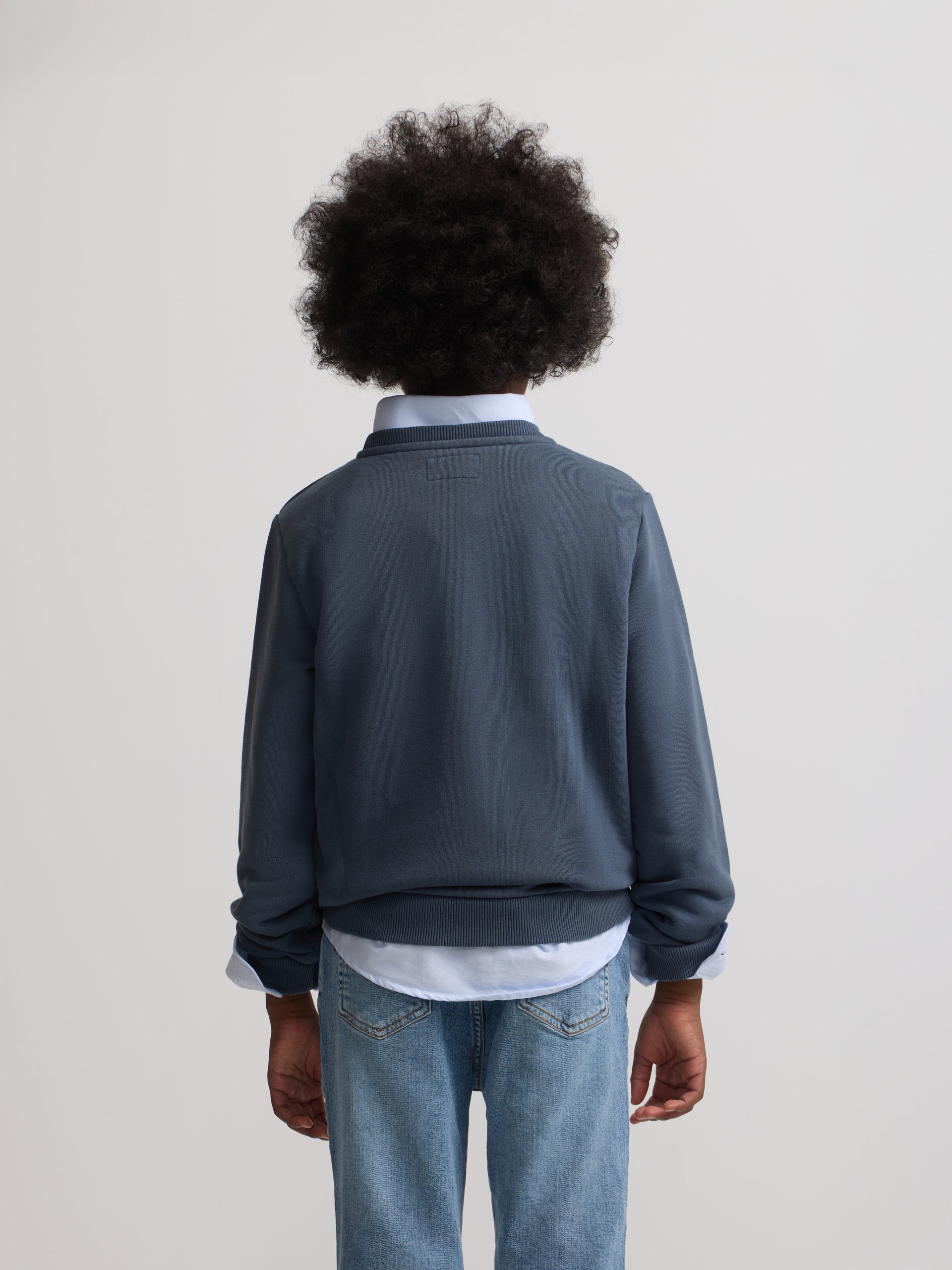 Sweatshirt kids raquete meia azul-marinho