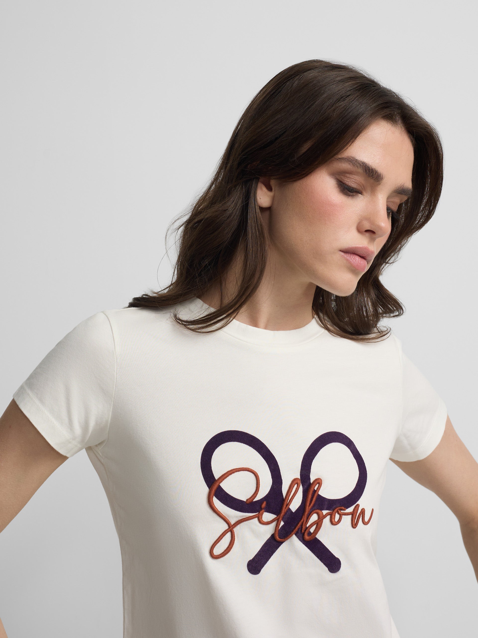 Camiseta woman clasica crudo