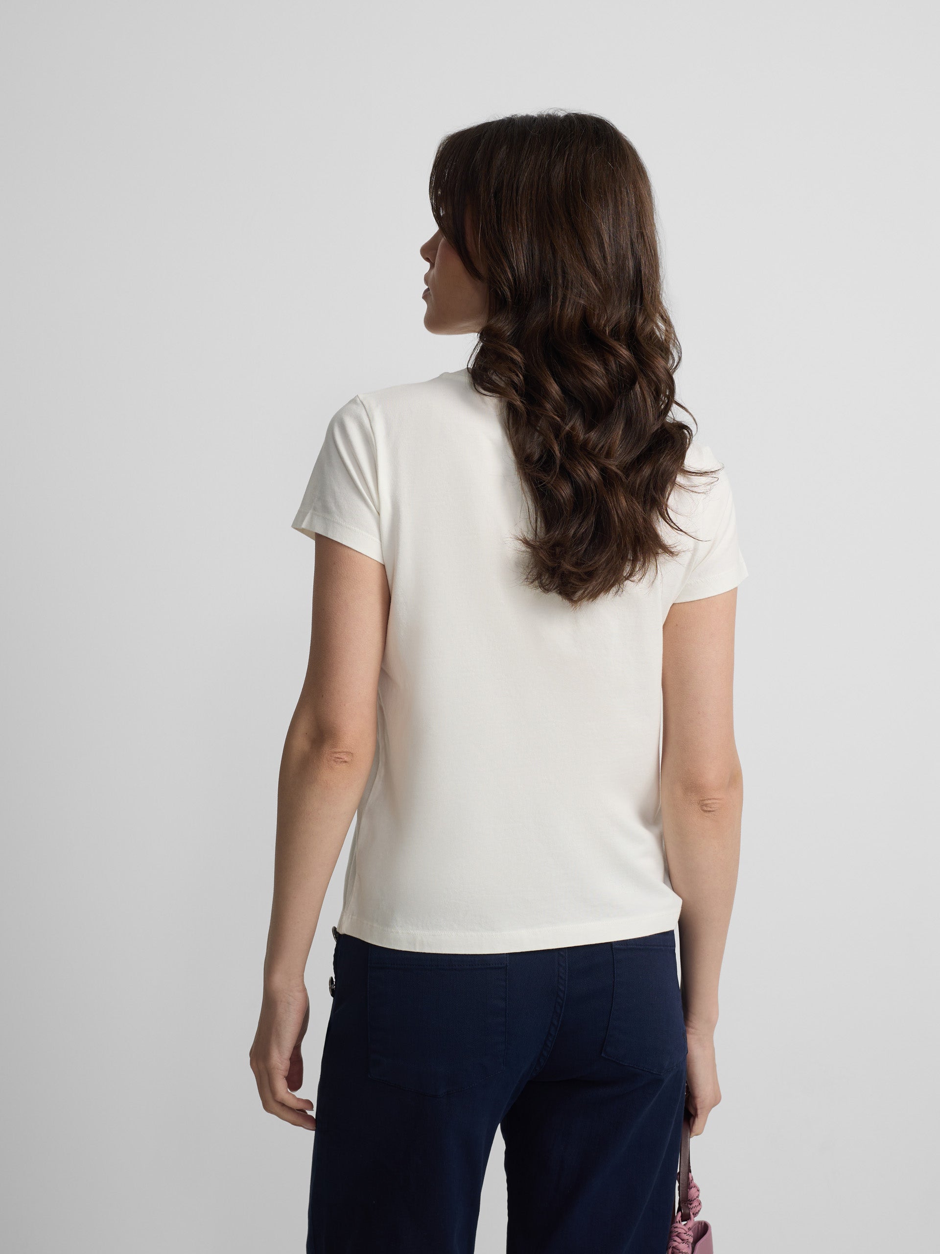 Camiseta woman clasica crudo