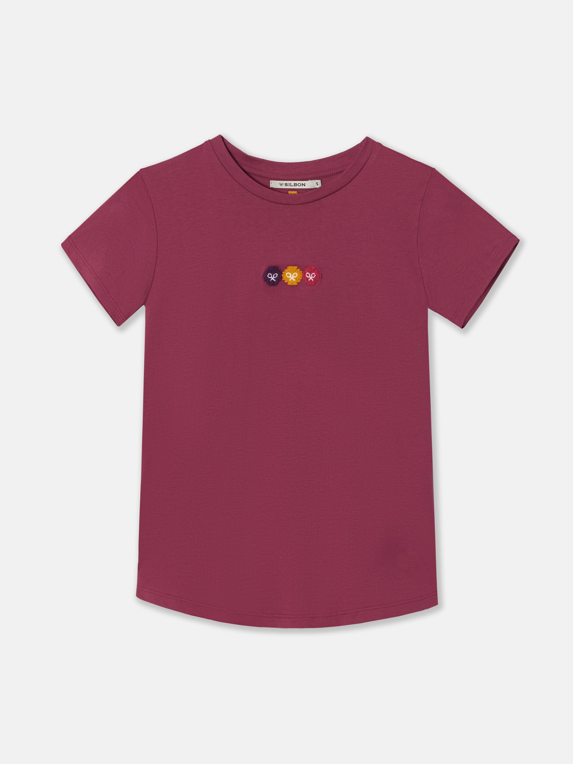 Burgundy ikat woman t-shirt