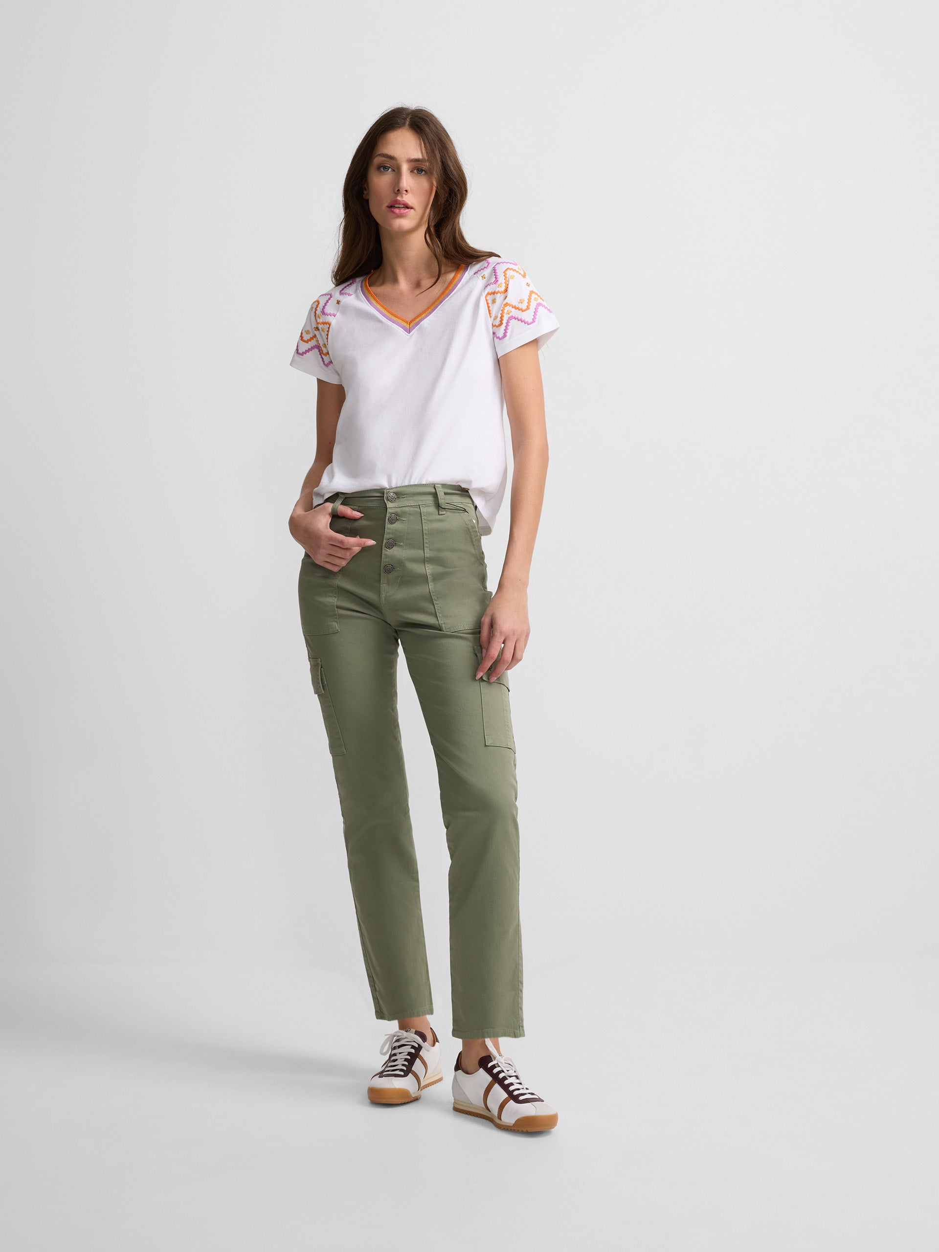 H&m Pantalon Cargo Vert Kaki Femme Vert Kaki Pantalon Cargo H