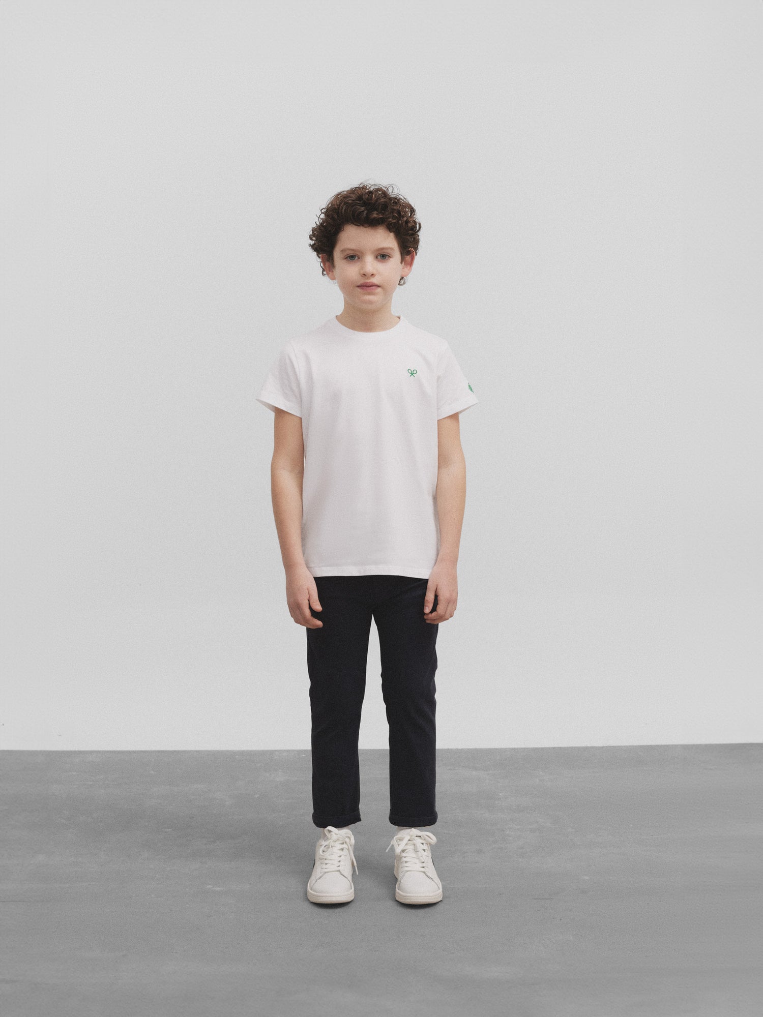 T-shirt enfant raquette dos blanc Silbon Betis