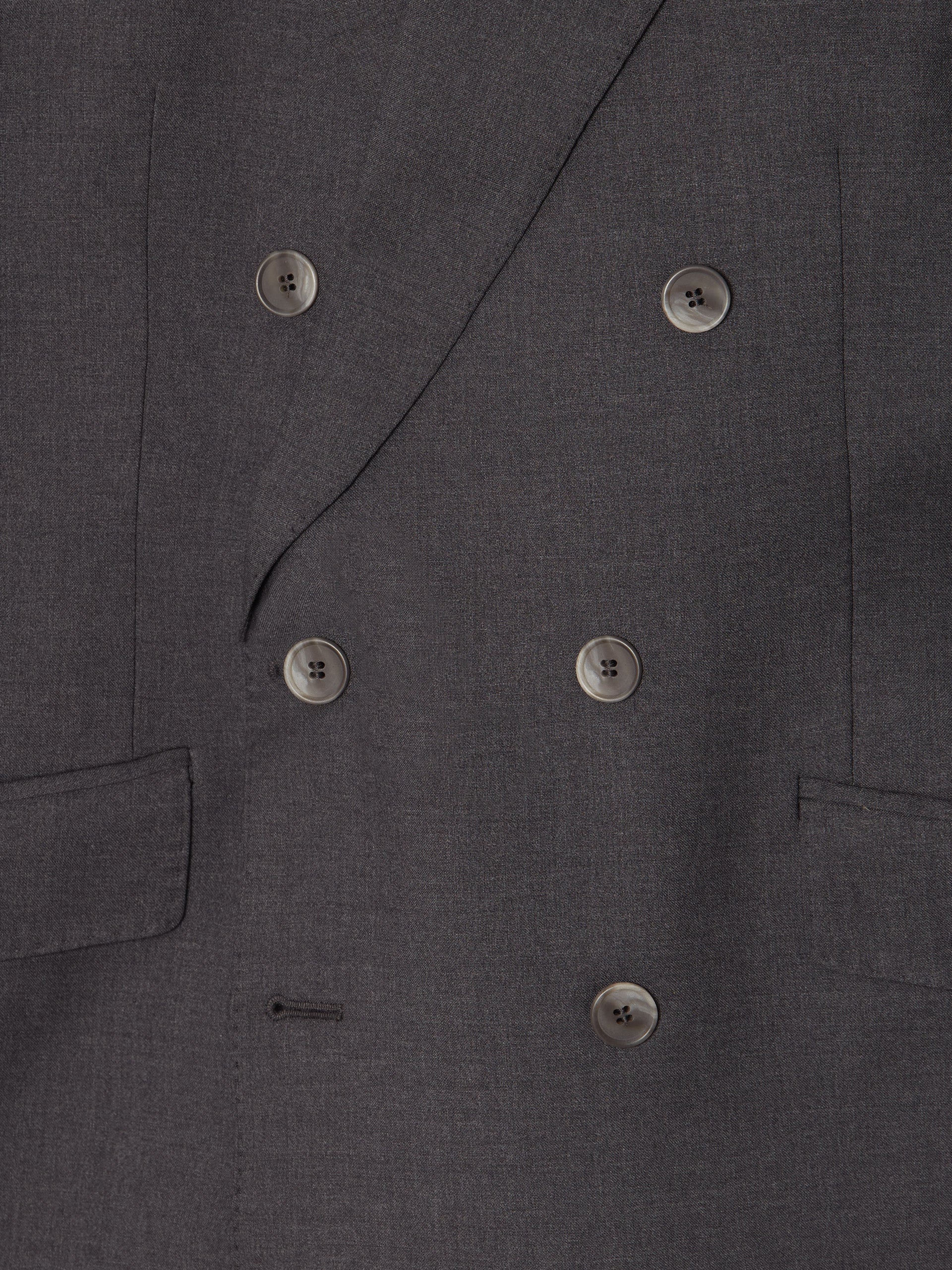 Blazer cruzado cinzento elástico