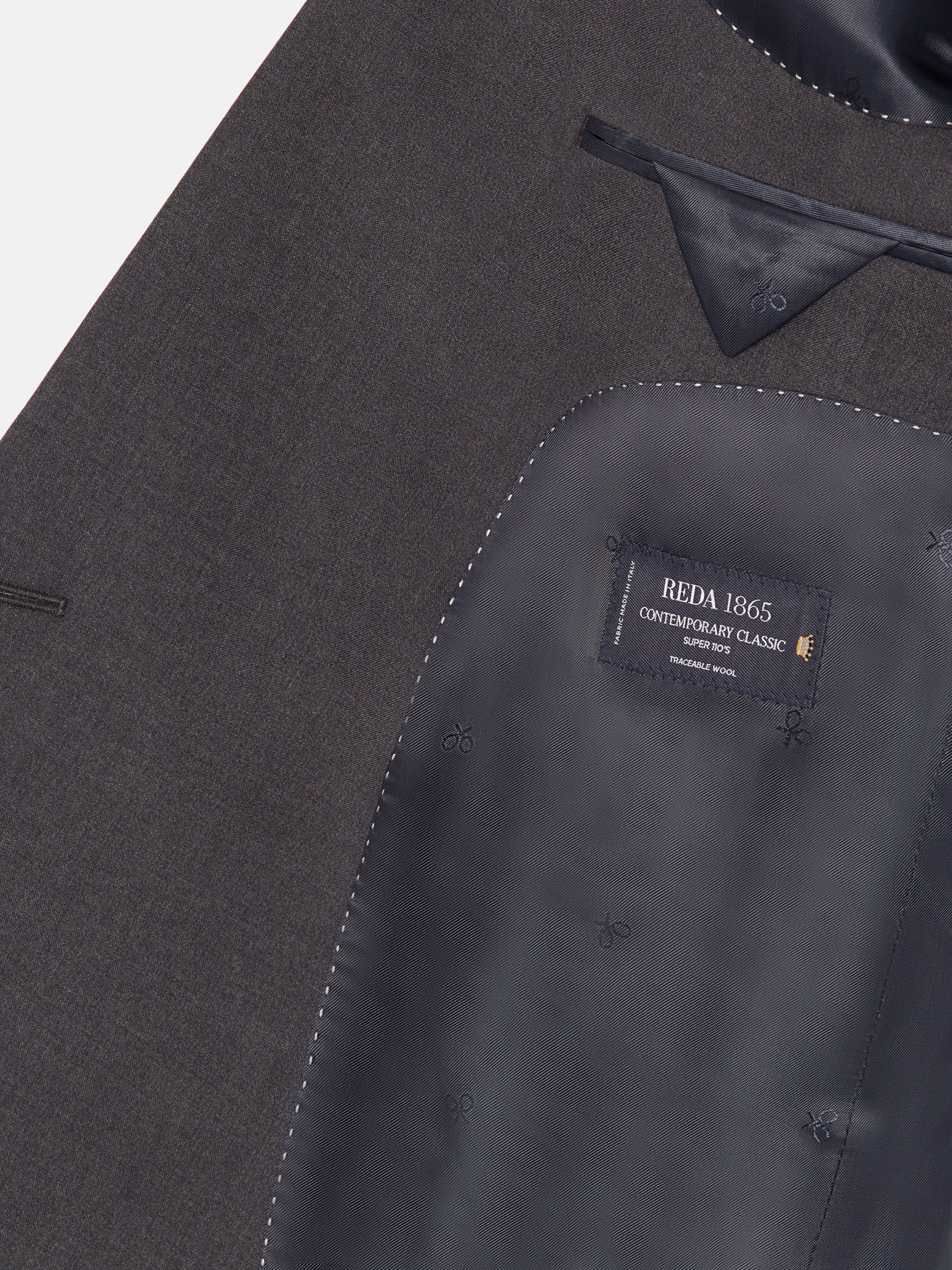 Blazer cruzado cinzento elástico