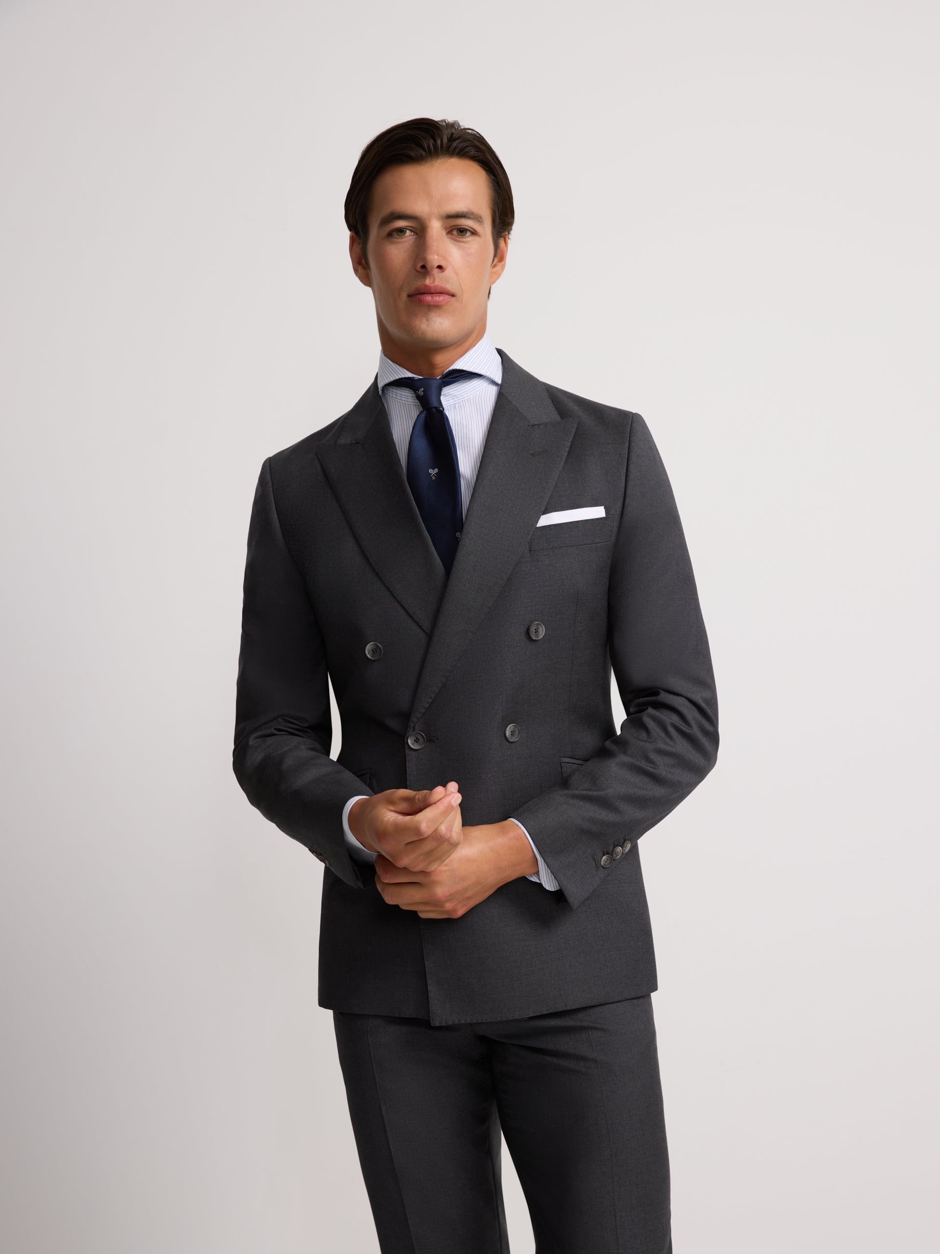 Blazer Gris Zara Hombre Americana Traje Formal Traje Cruzado