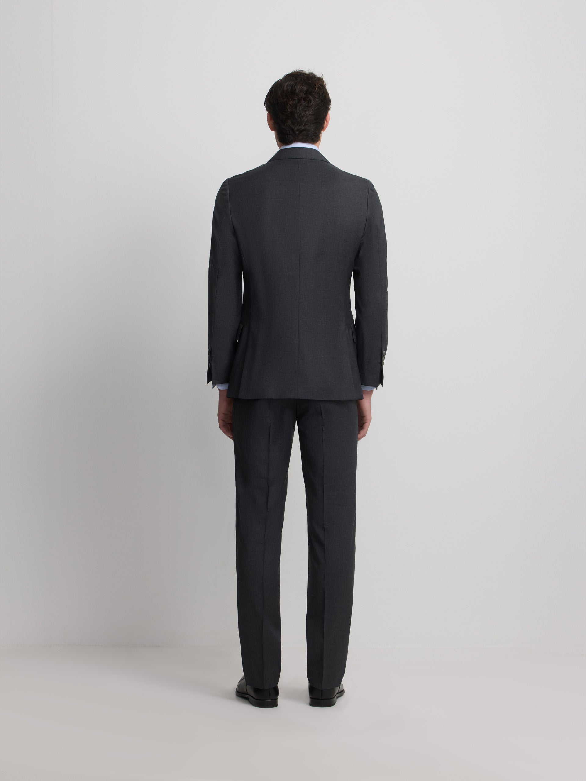 Americana traje cruzado stretch gris