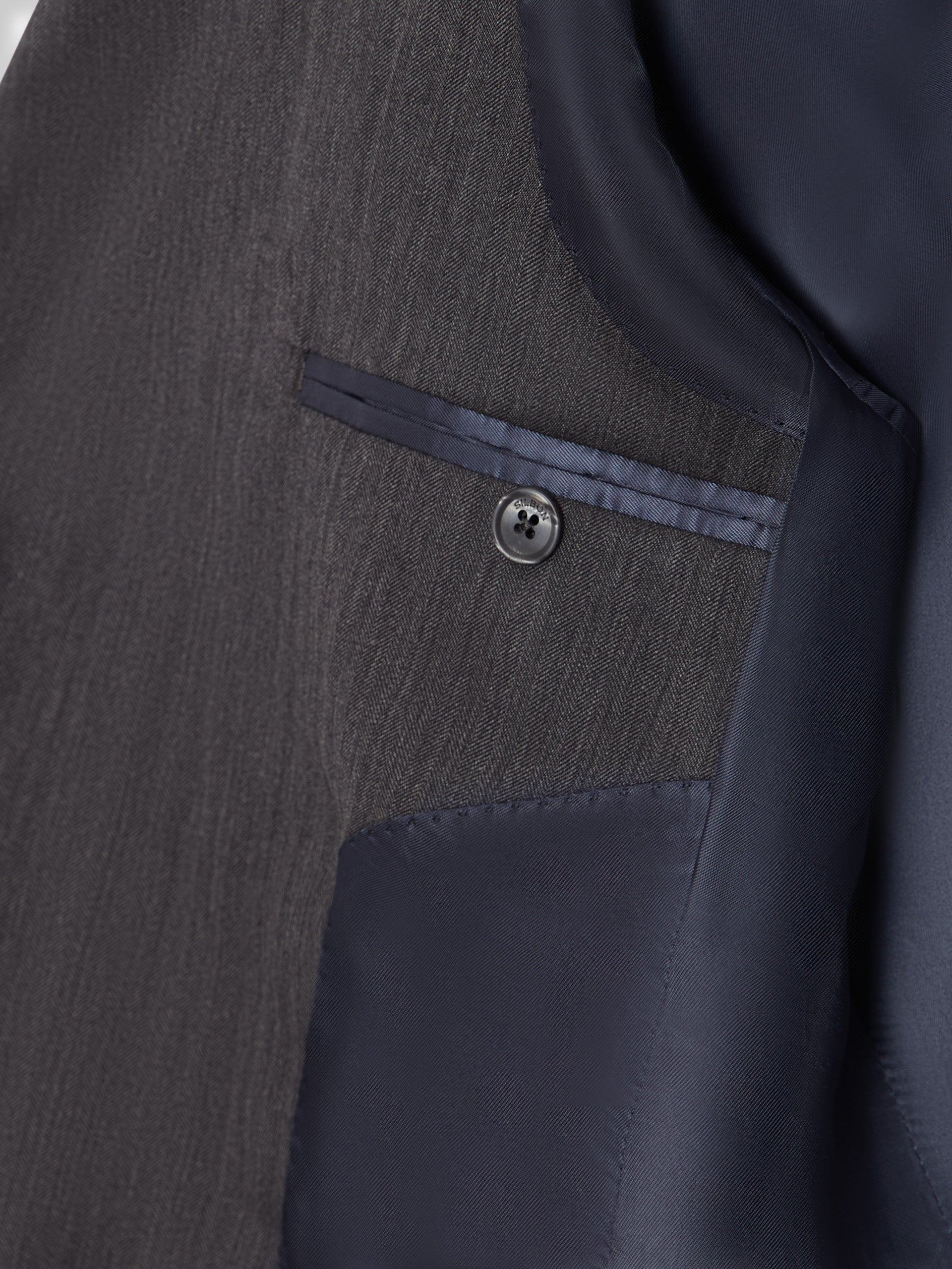 Blazer clássico cinzento espinhado