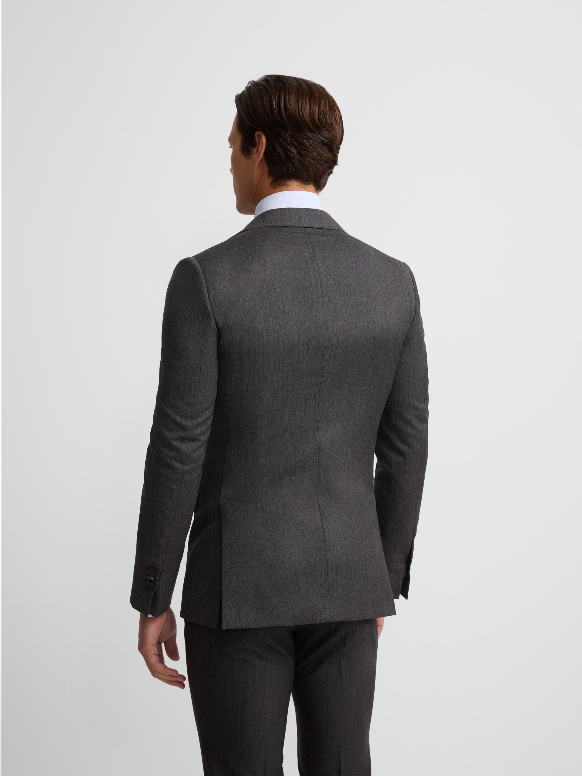 Blazer clássico cinzento espinhado