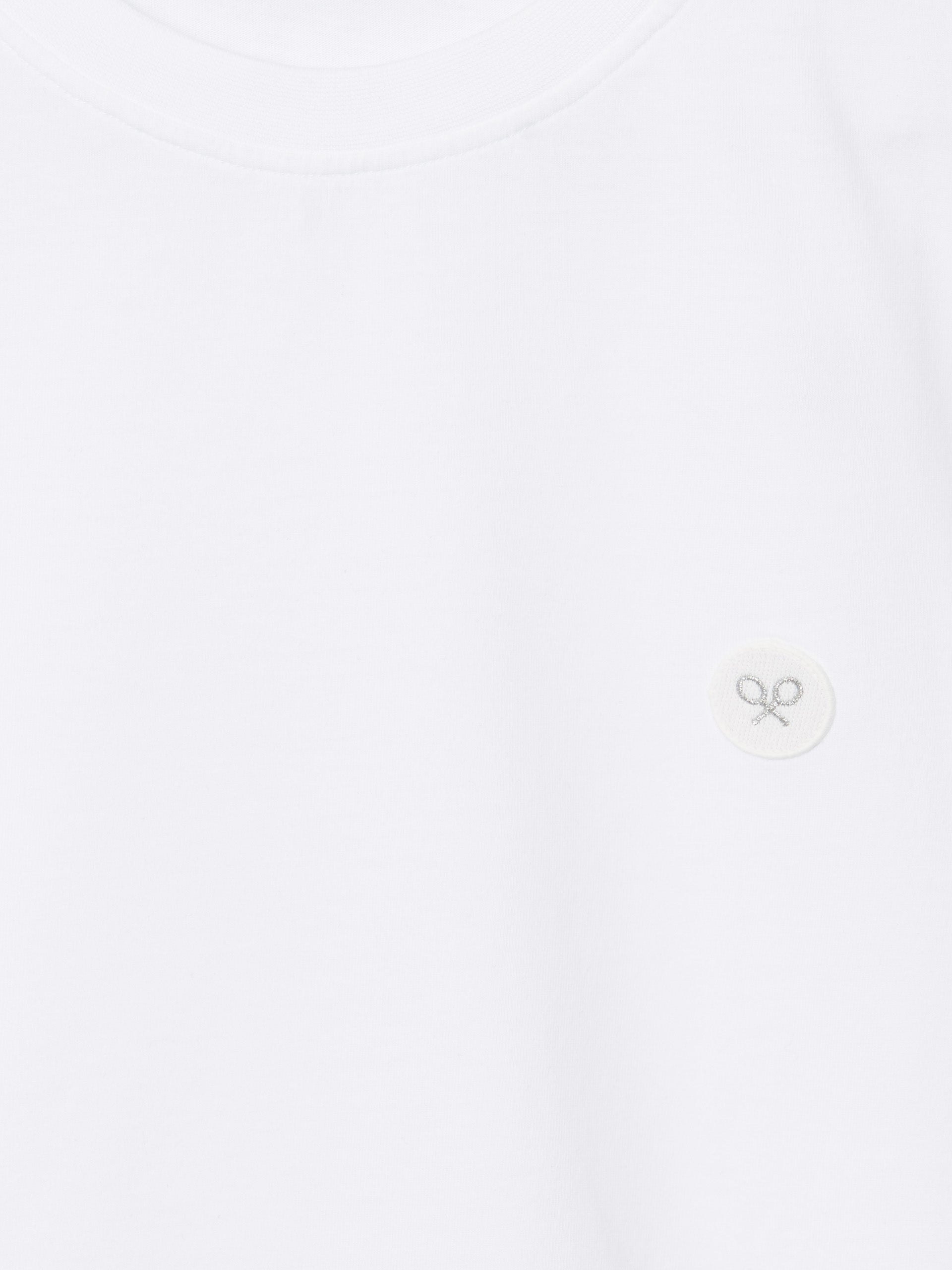 T-shirt femme sunny raquette blanche