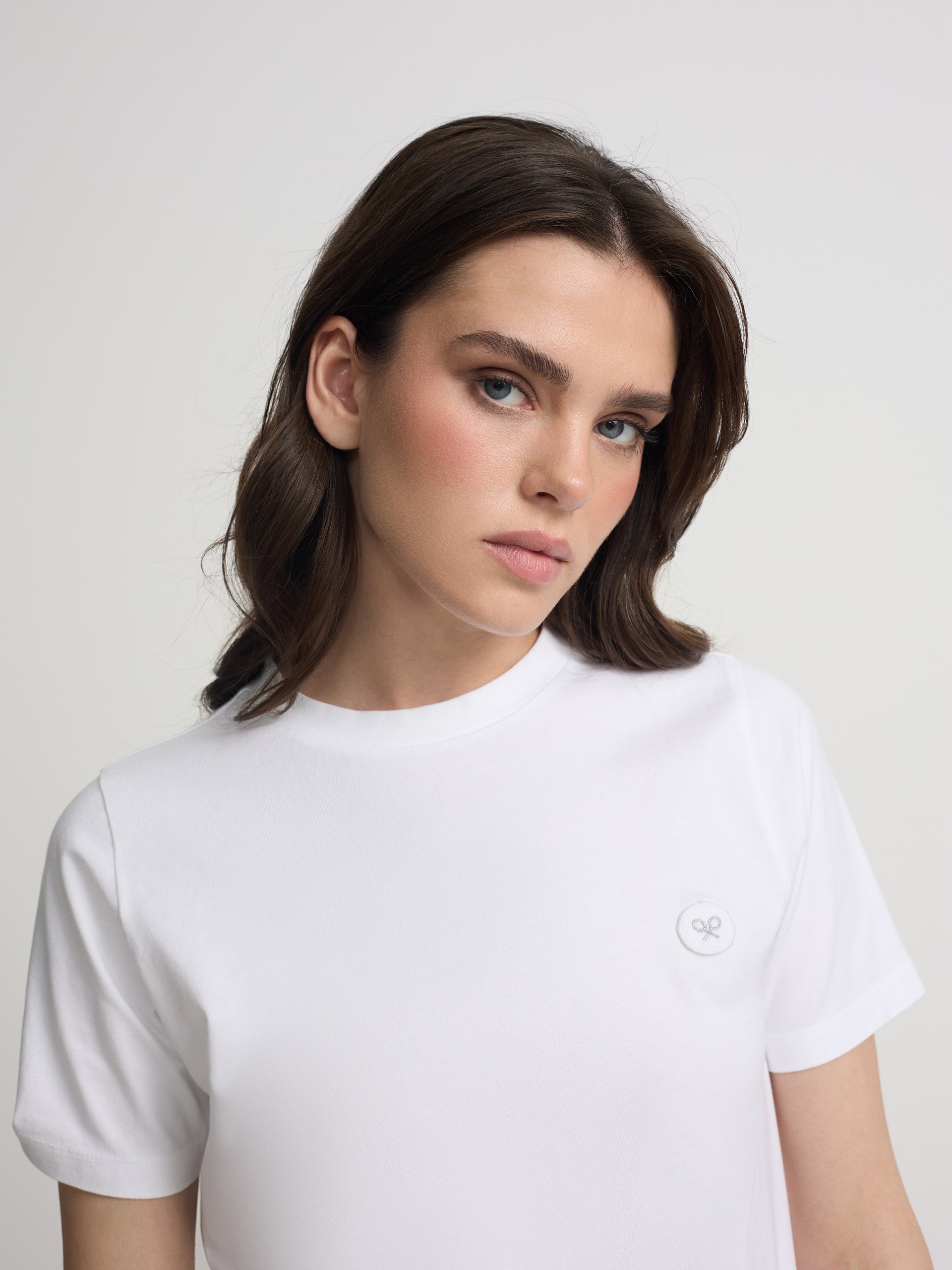 Women's Sunny White Racket T-shirt
