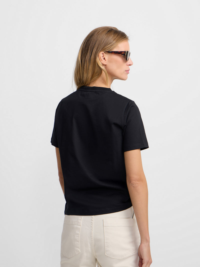 Camiseta mulher sunny raquete preta