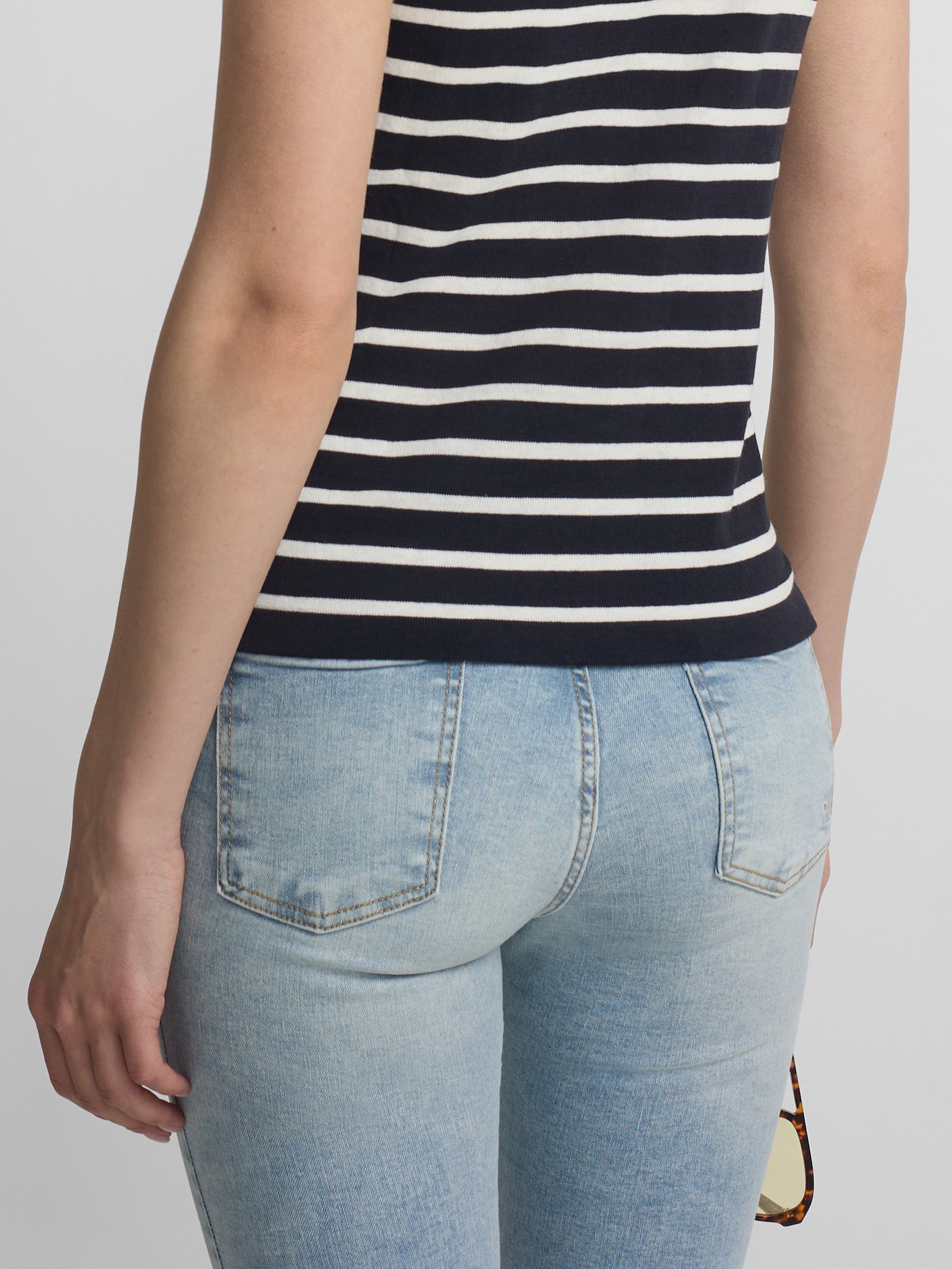 Calças de mulher slim fit ganga clara