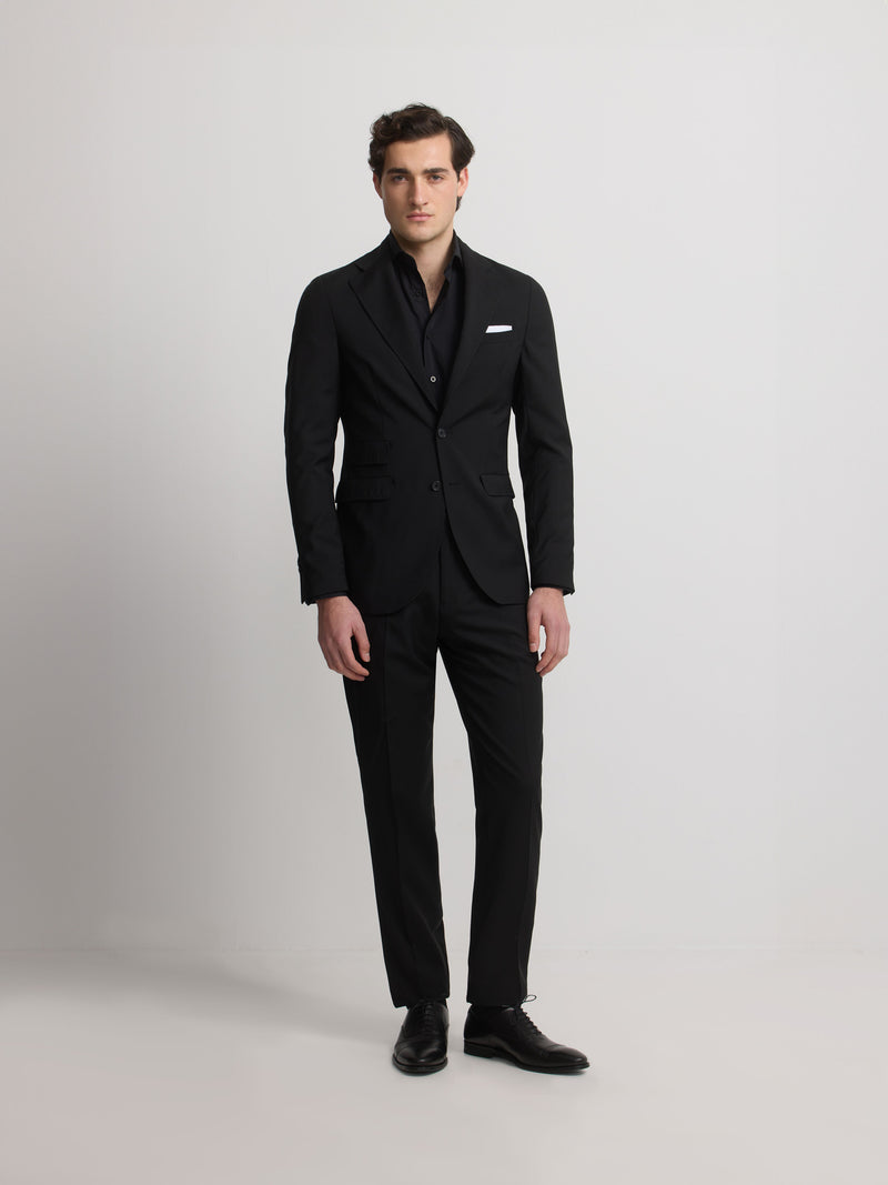 Blazer de fato clássico preto