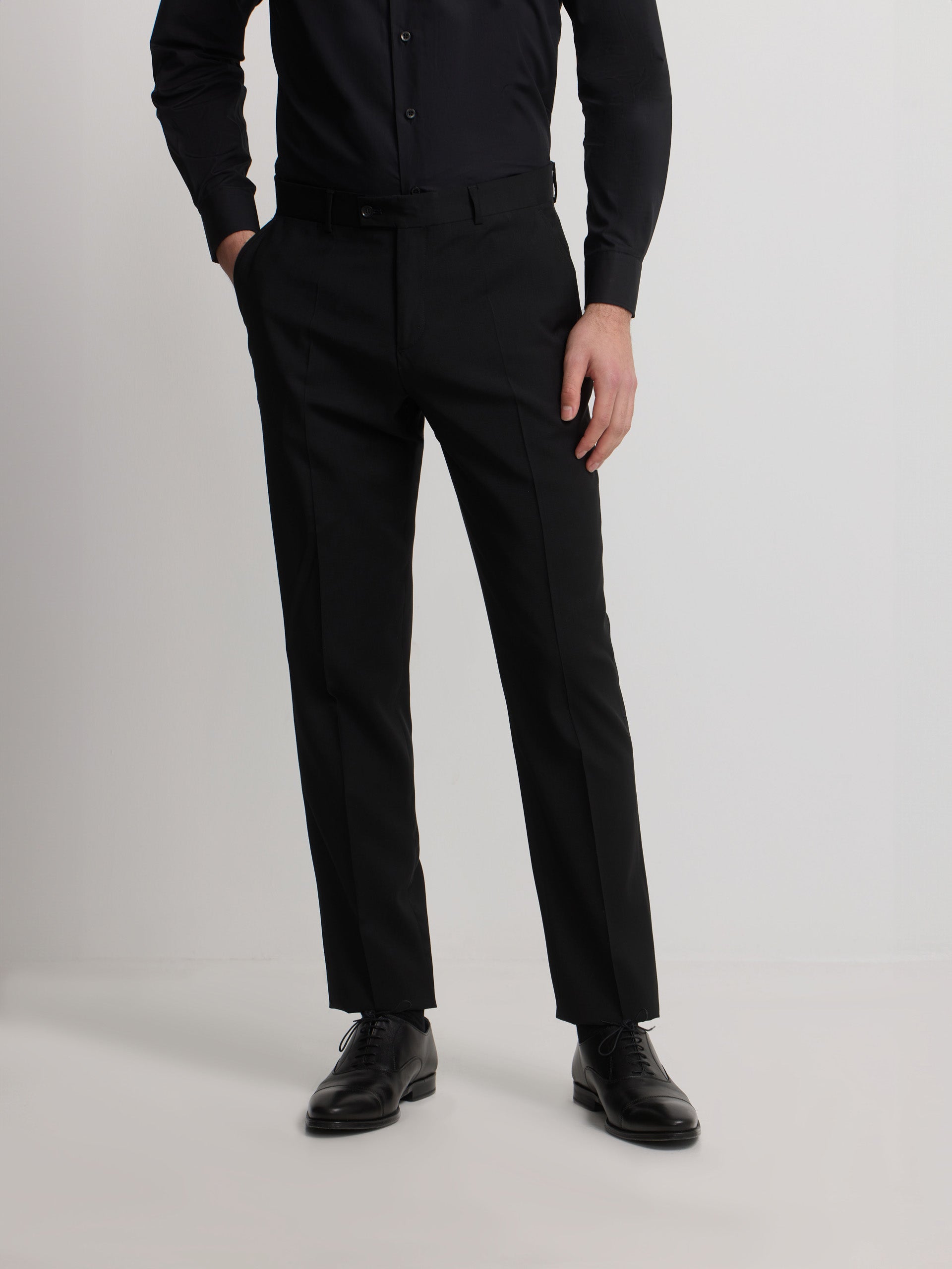 Classic black suit pants