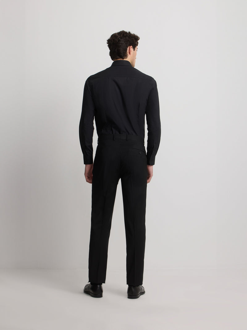Pantalon traje clasico negro