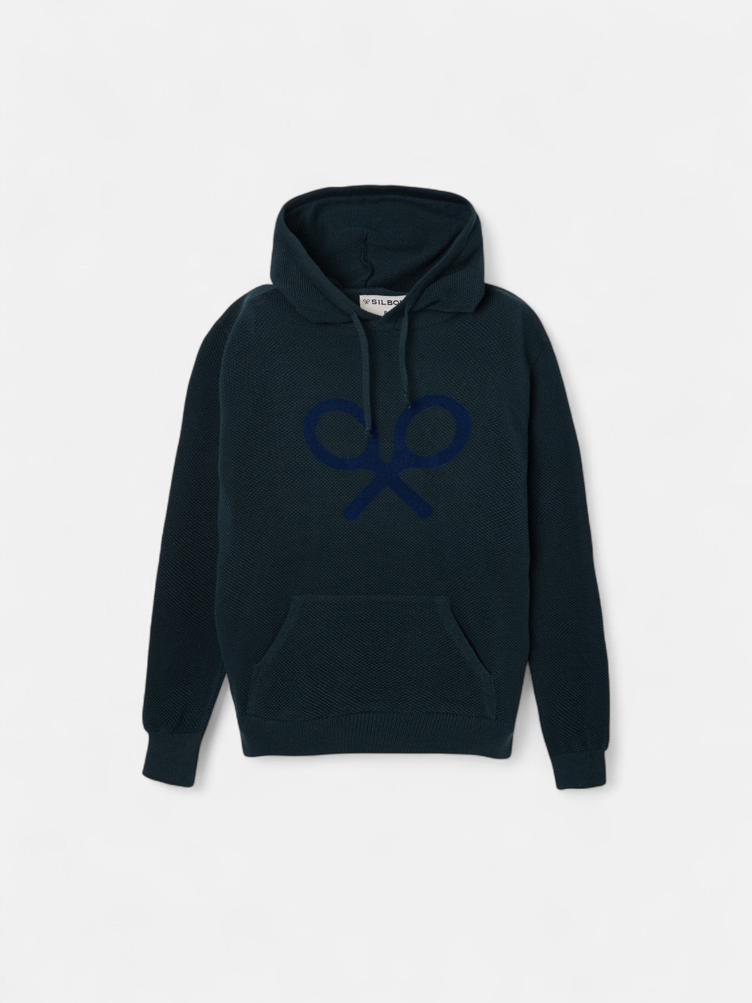 Kids green hooded racquet jersey