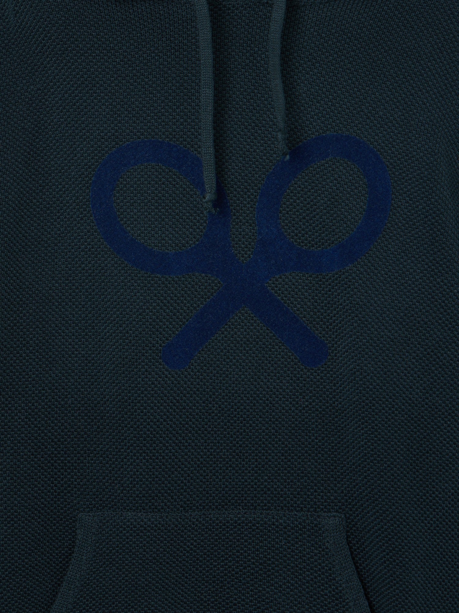 Kids green hooded racquet jersey