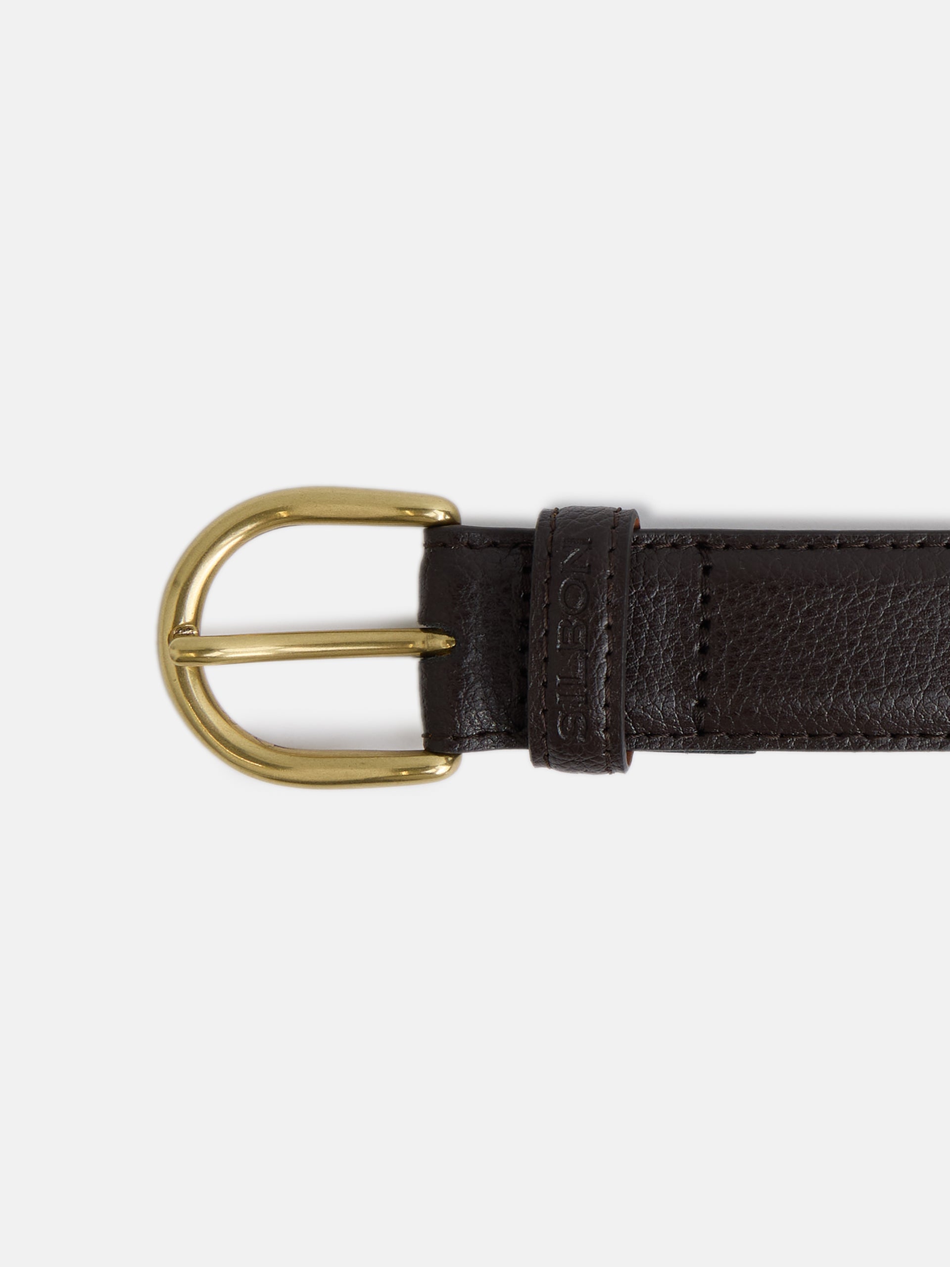 Classic brown leather belt
