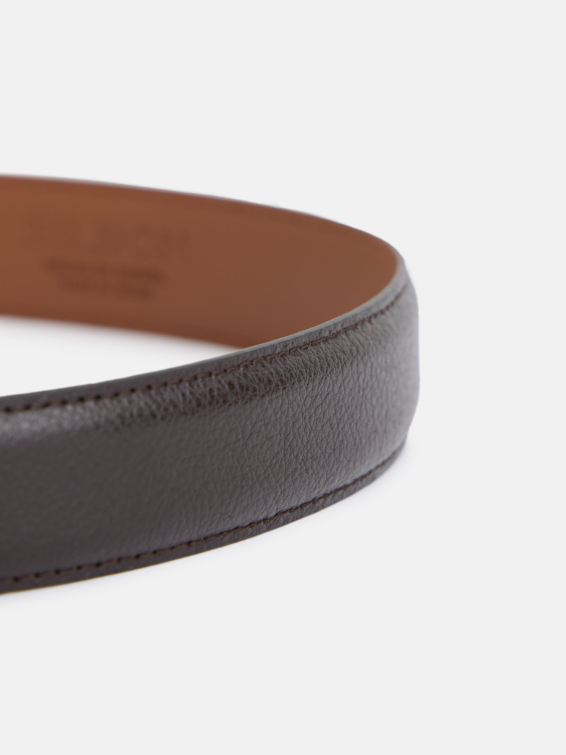 Classic brown leather belt