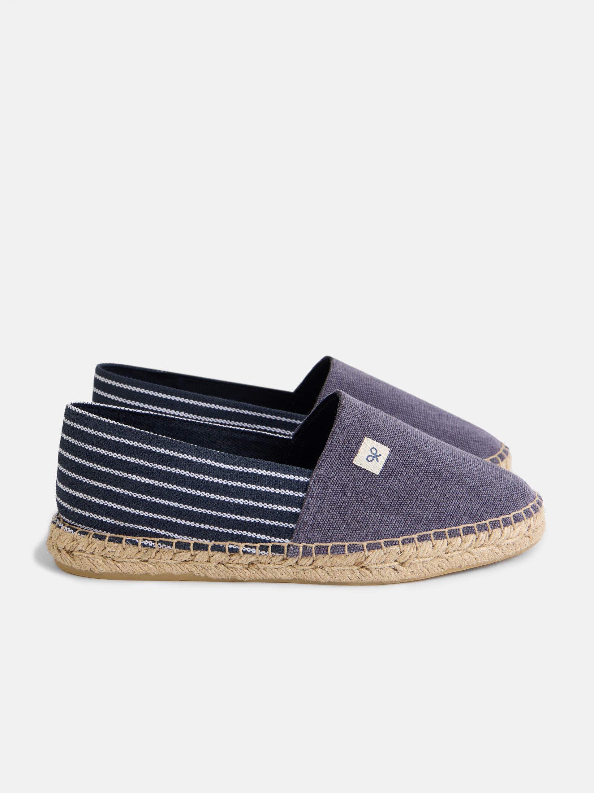 Striped Navy Blue Espadrille Navy Blue Fantasy Nautical Espadrille