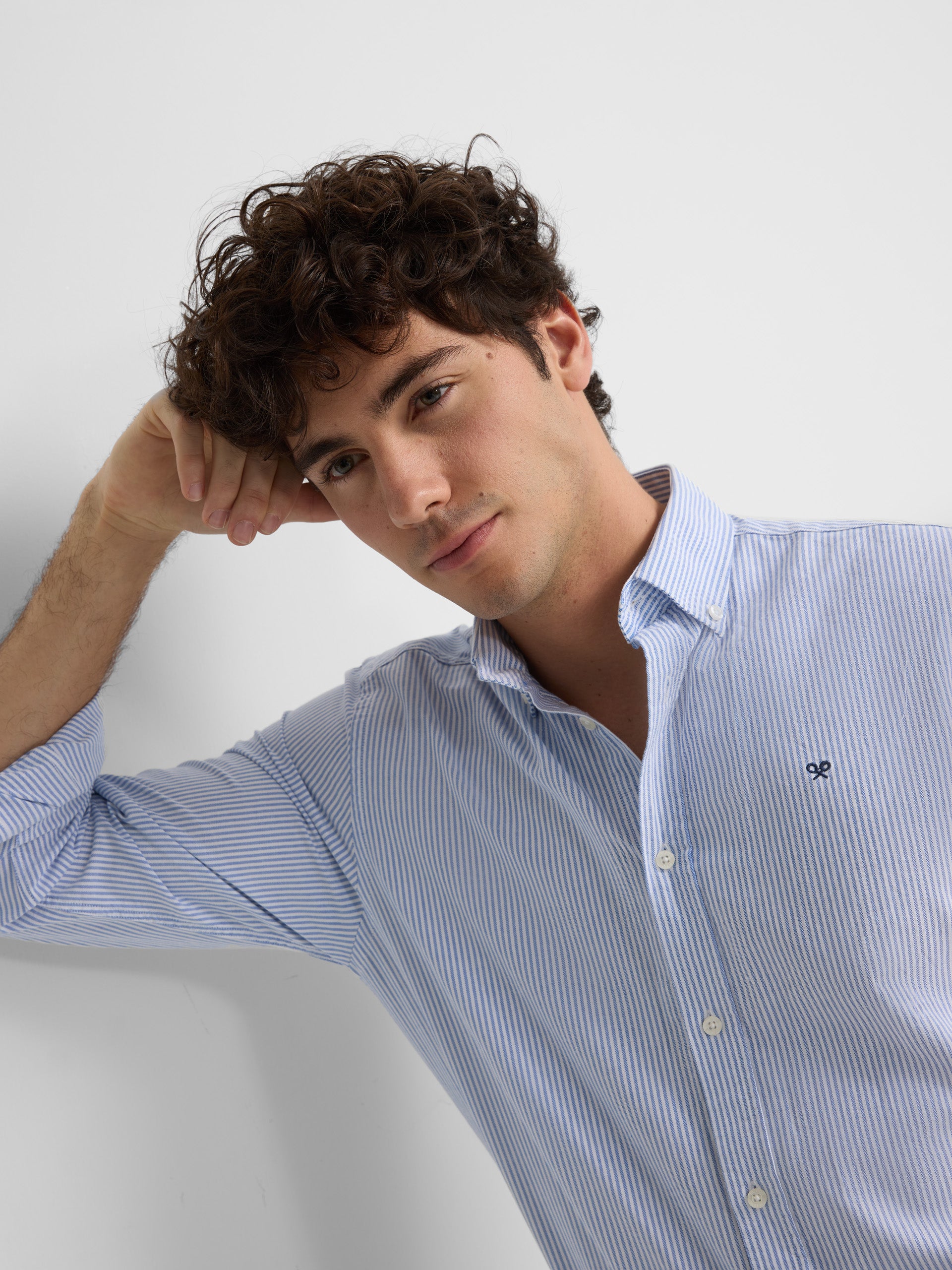 Scalpers Camisas Camisa Sport Oxford Rayas Horizontales Camisas