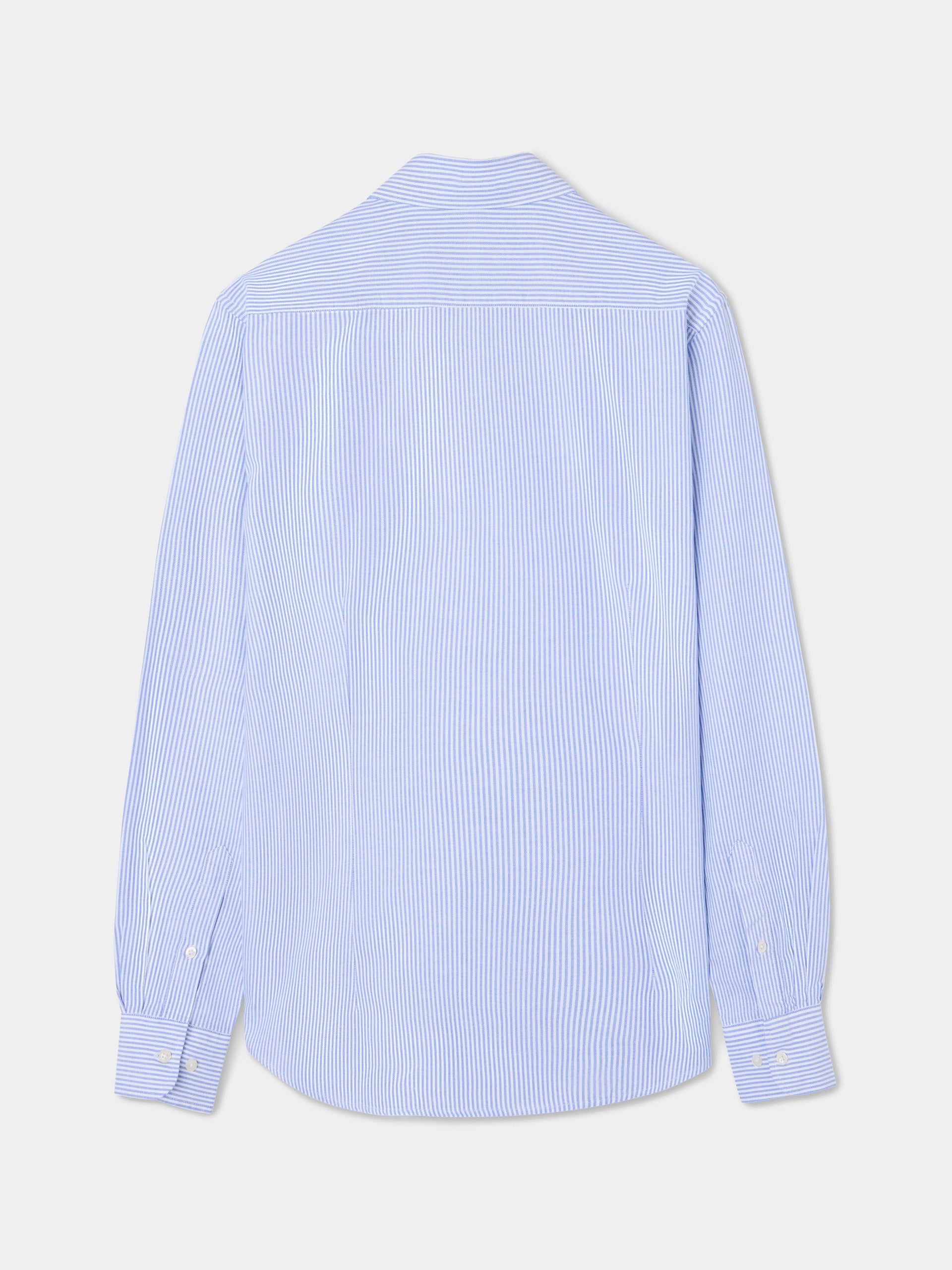 Chemise sport oxford rayures bleu moyen