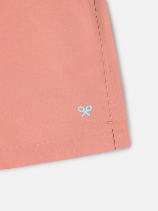 Maillot de bain uni corail