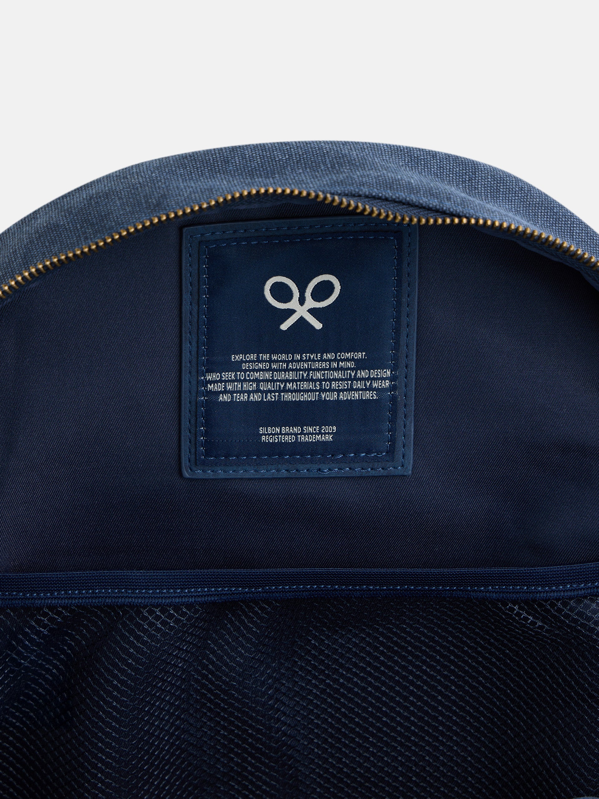 Mochila clasica azul marino