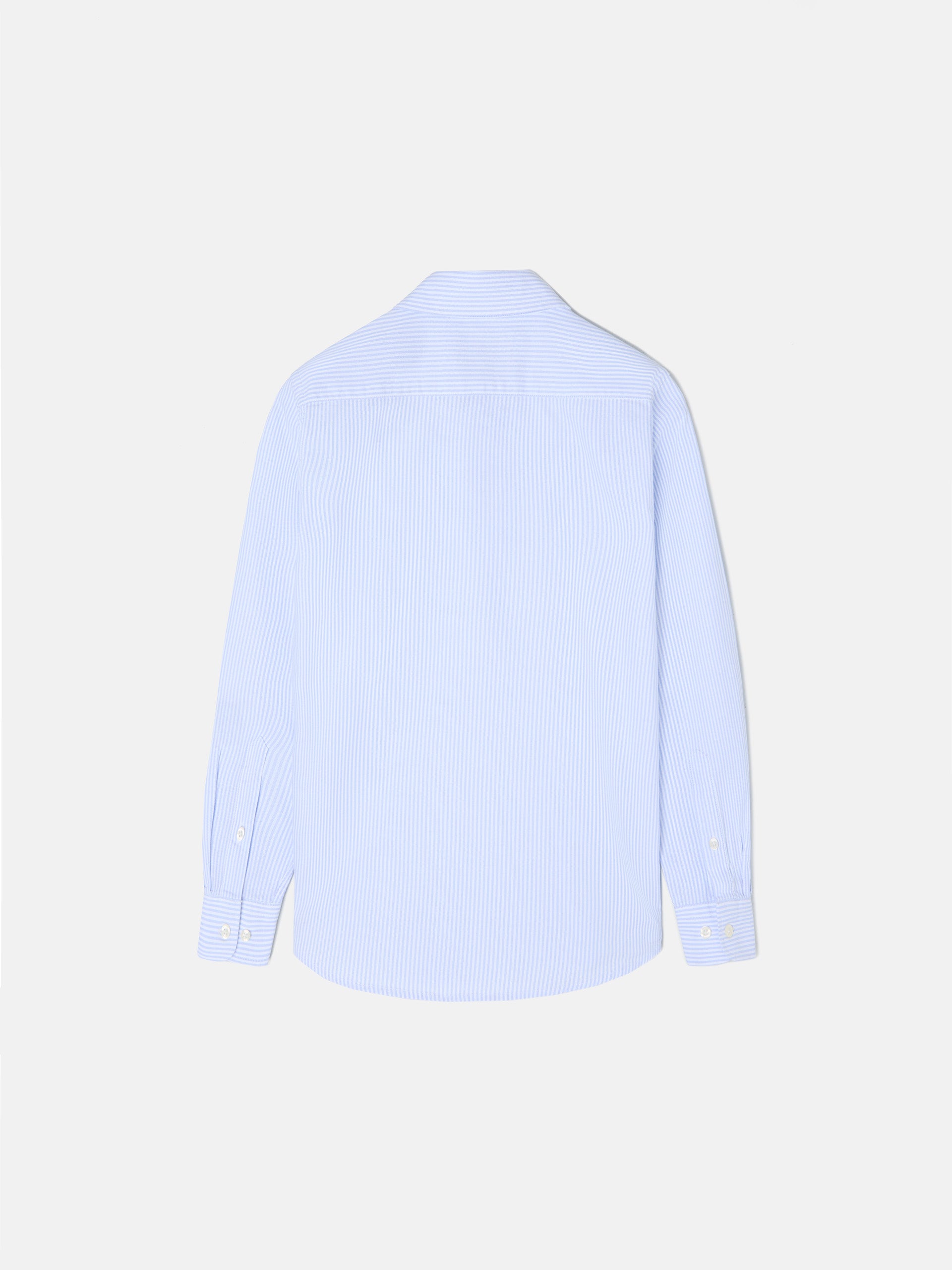 Camisa sport kids rayas oxford celeste