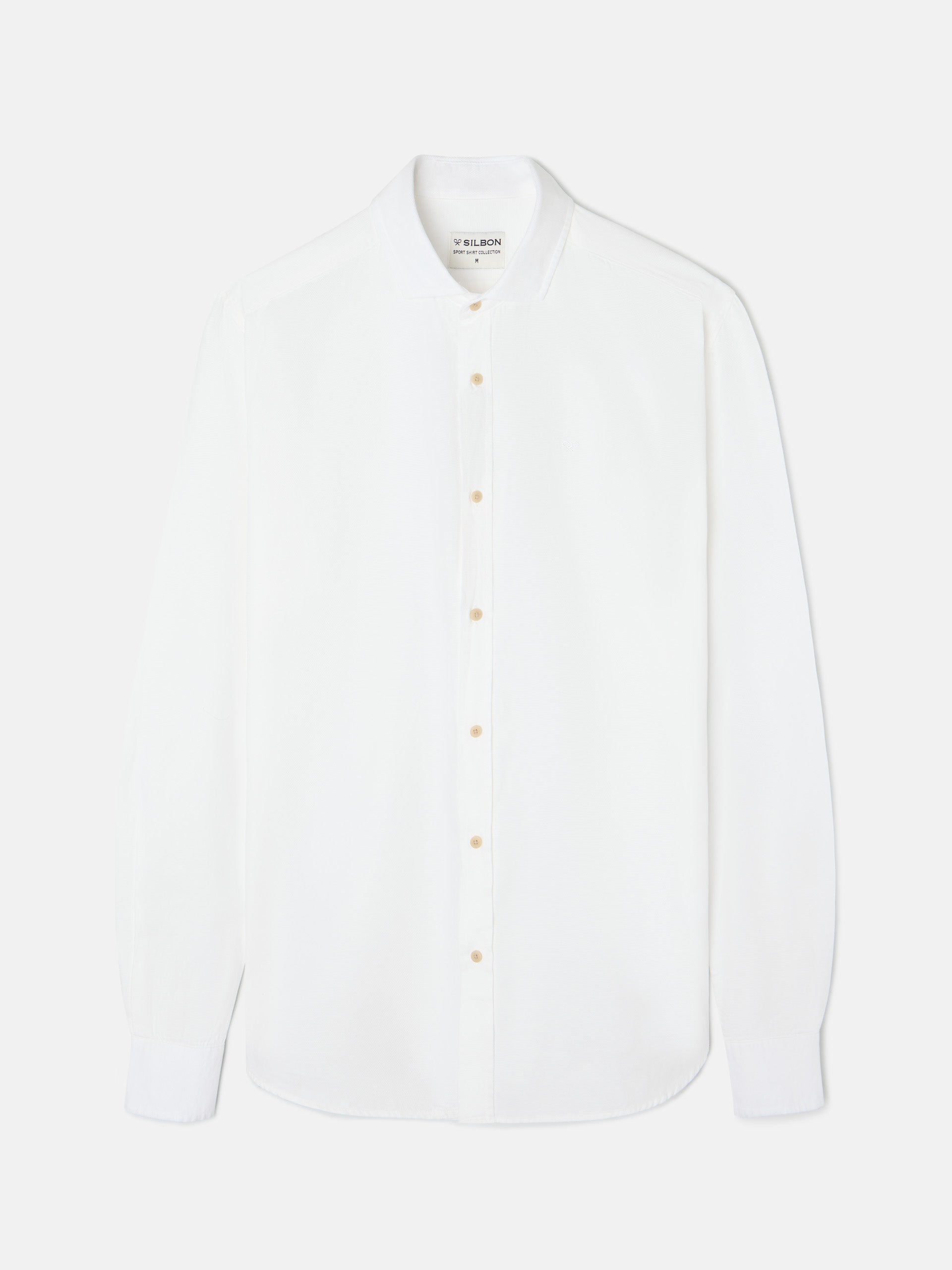 Chemise de sport blanche à mini-structure