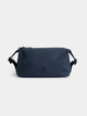 Navy blue roll-up toiletry bag