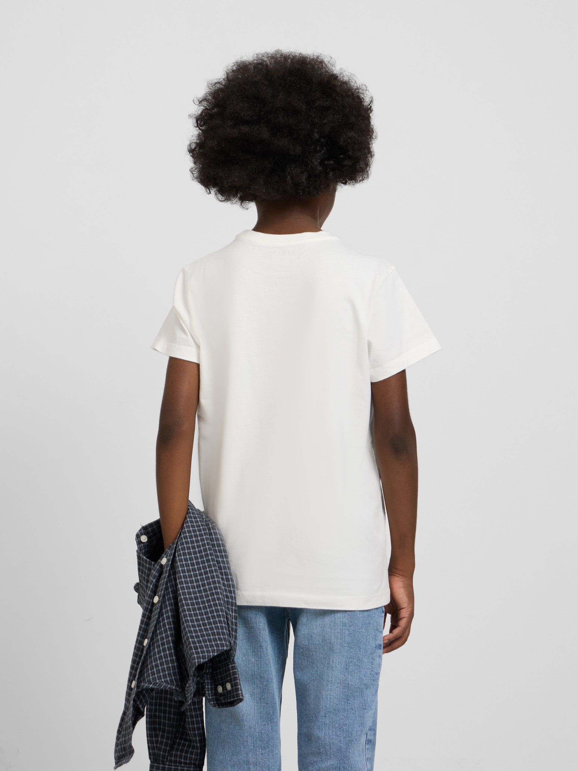 Camiseta kids minilogo blanca