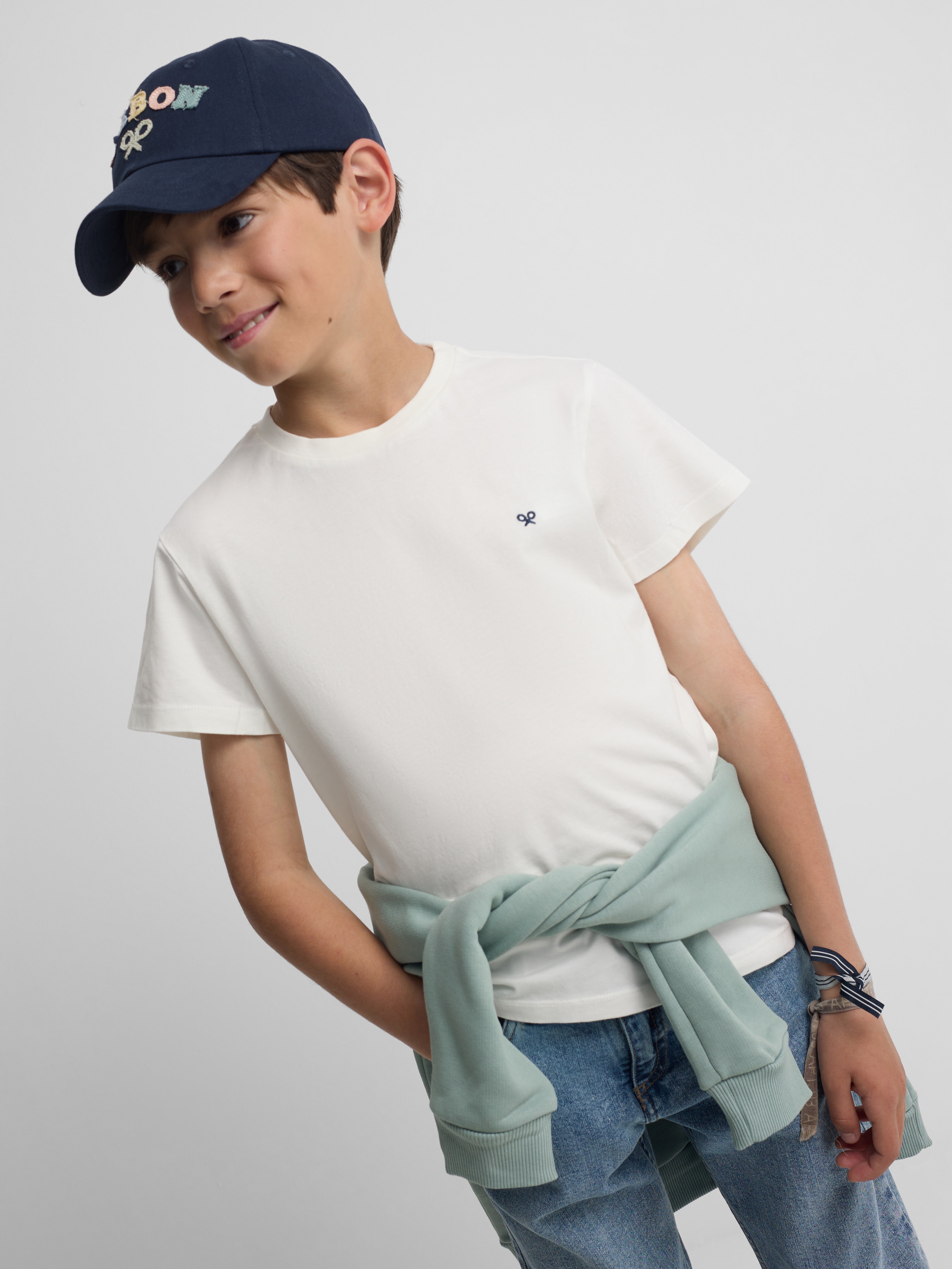 White minilogo kids t-shirt