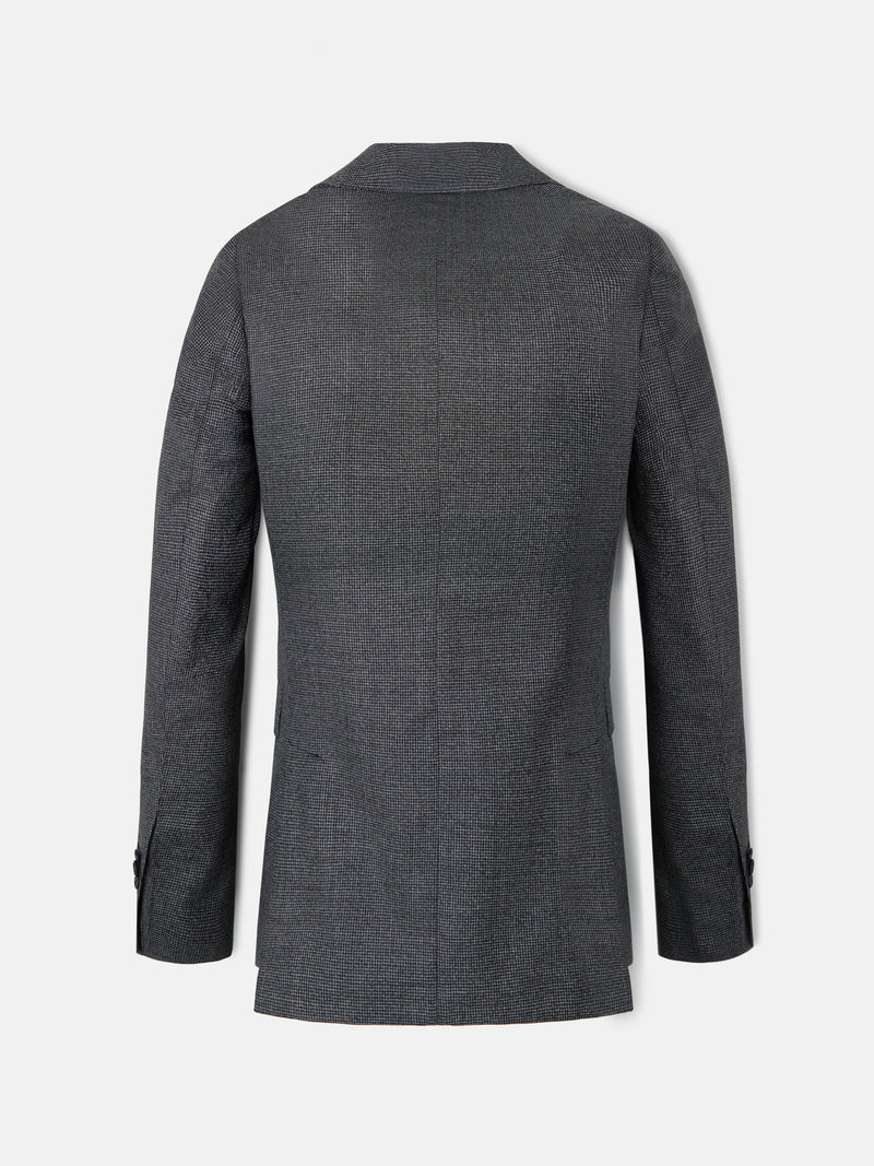 Americana traje pata de gallo gris