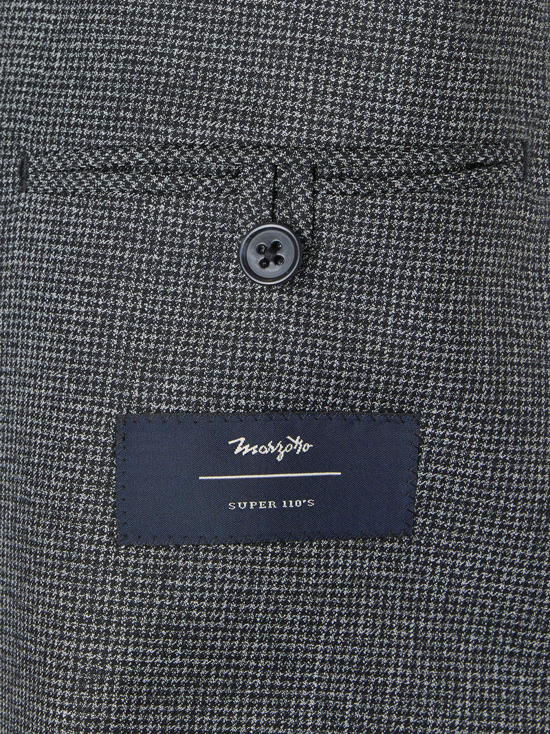 Americana traje pata de gallo gris
