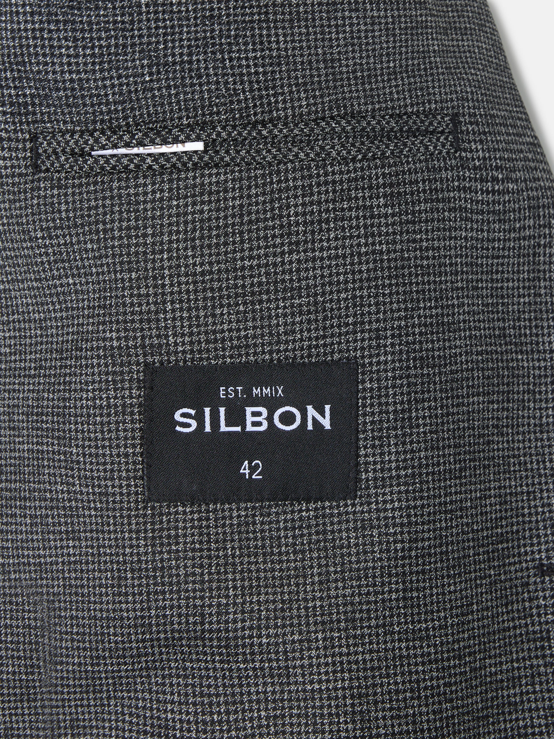 Veste à carreaux gris