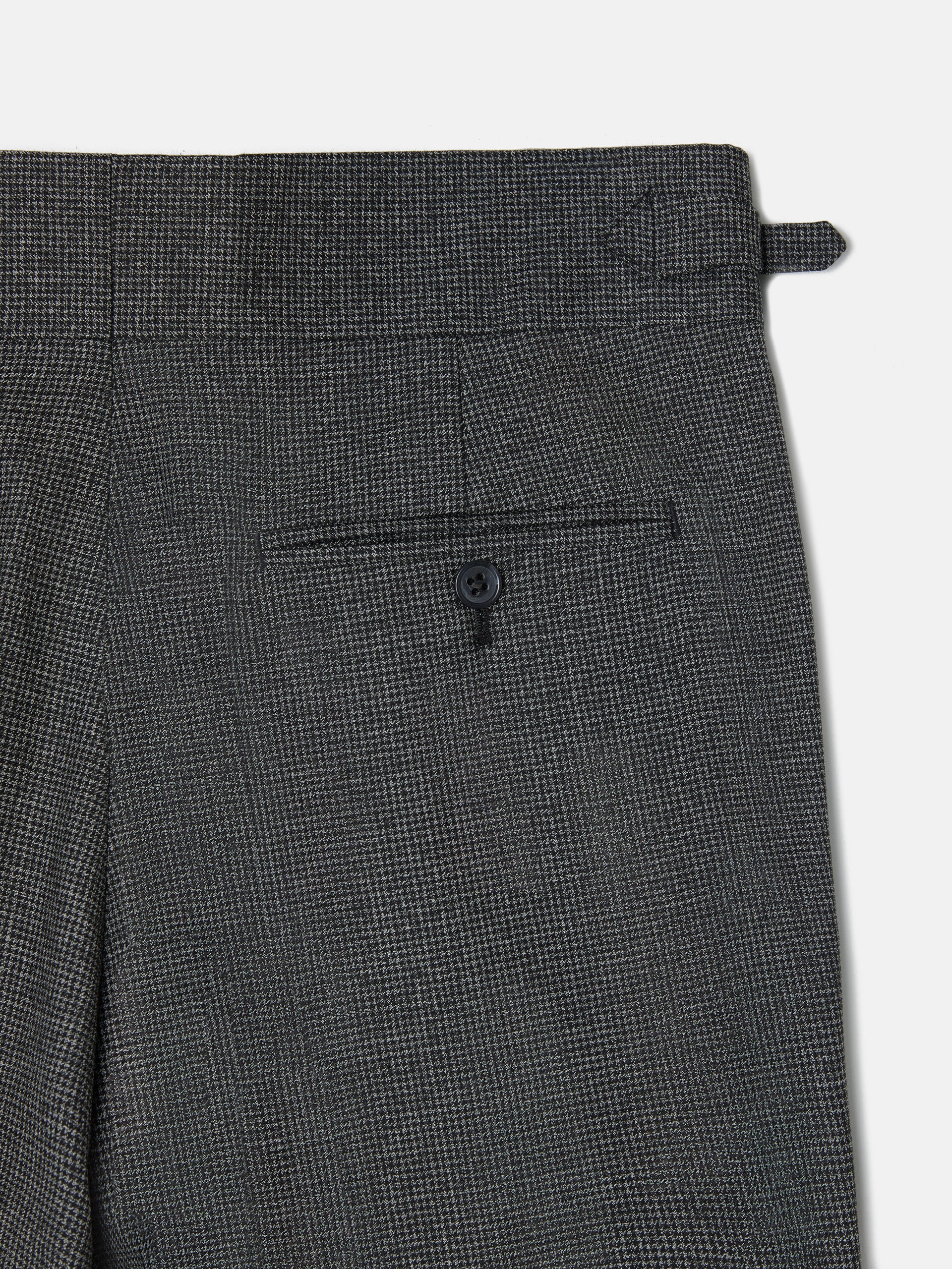 Pantalon traje pata de gallo gris