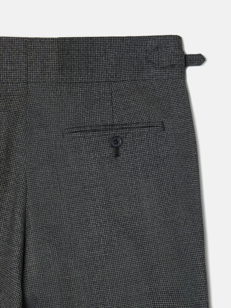 Pantalon de costume pied-de-poule gris