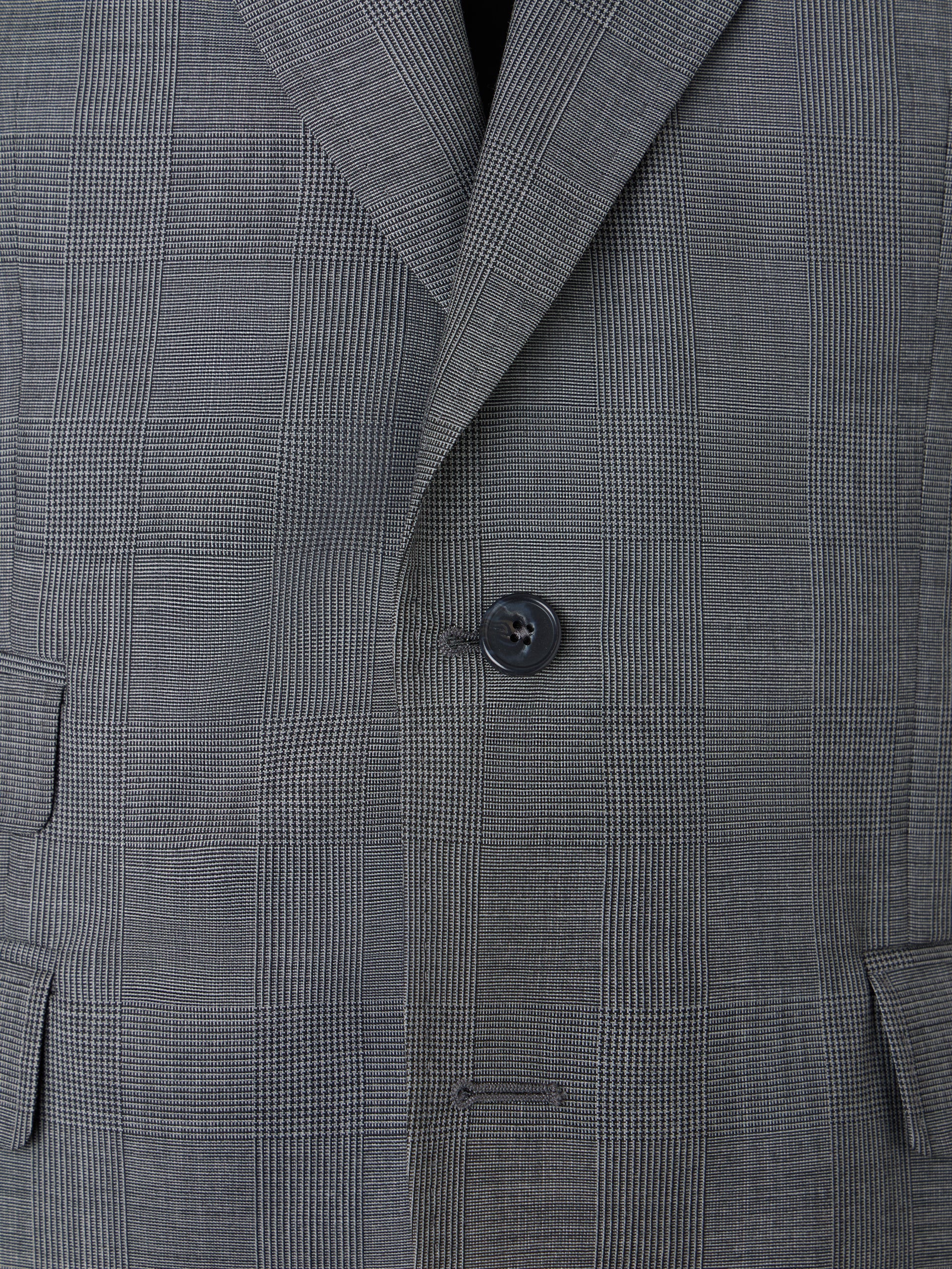 Americana traje clasico principe de gales gris