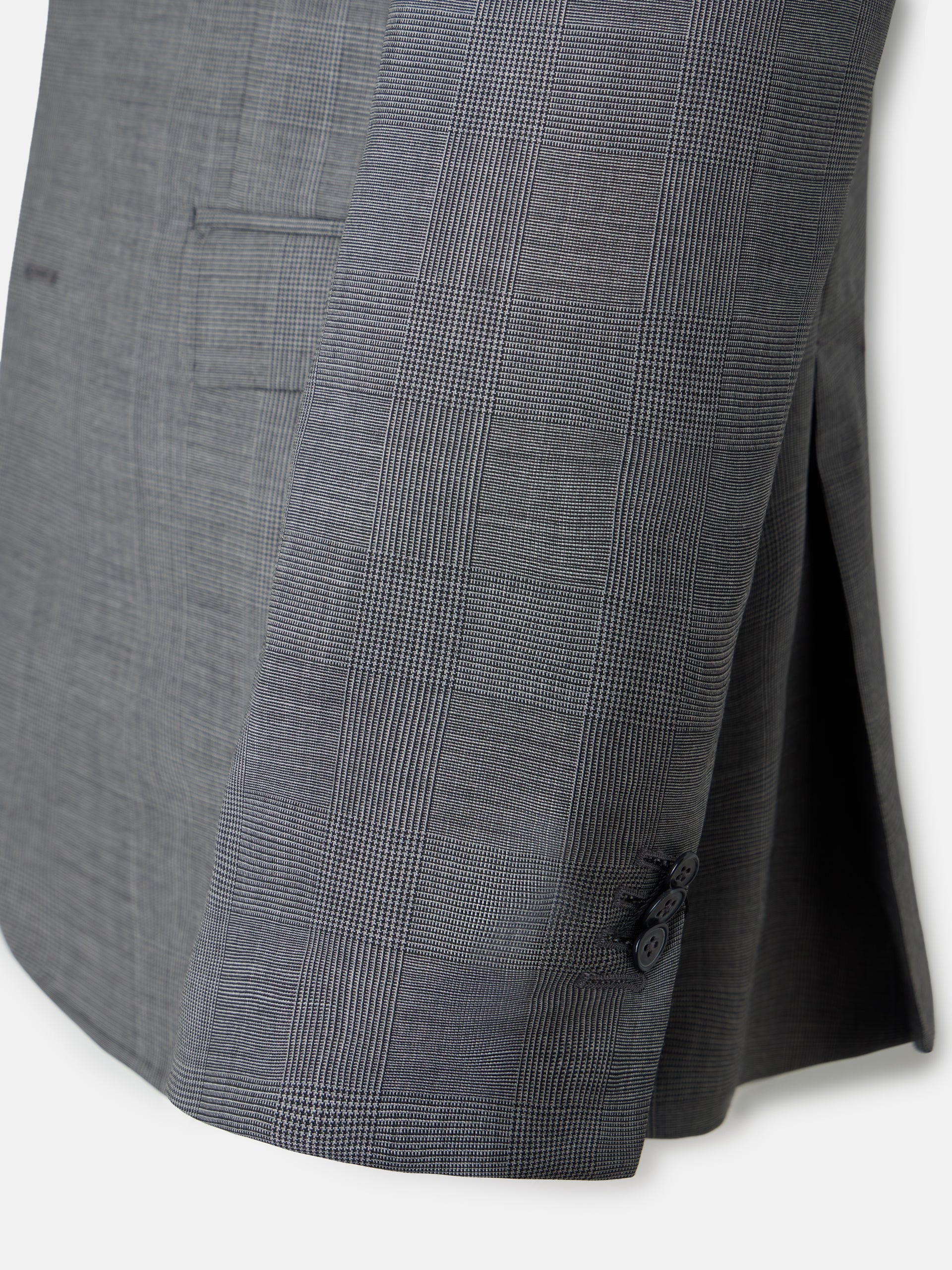 Americana traje clasico principe de gales gris