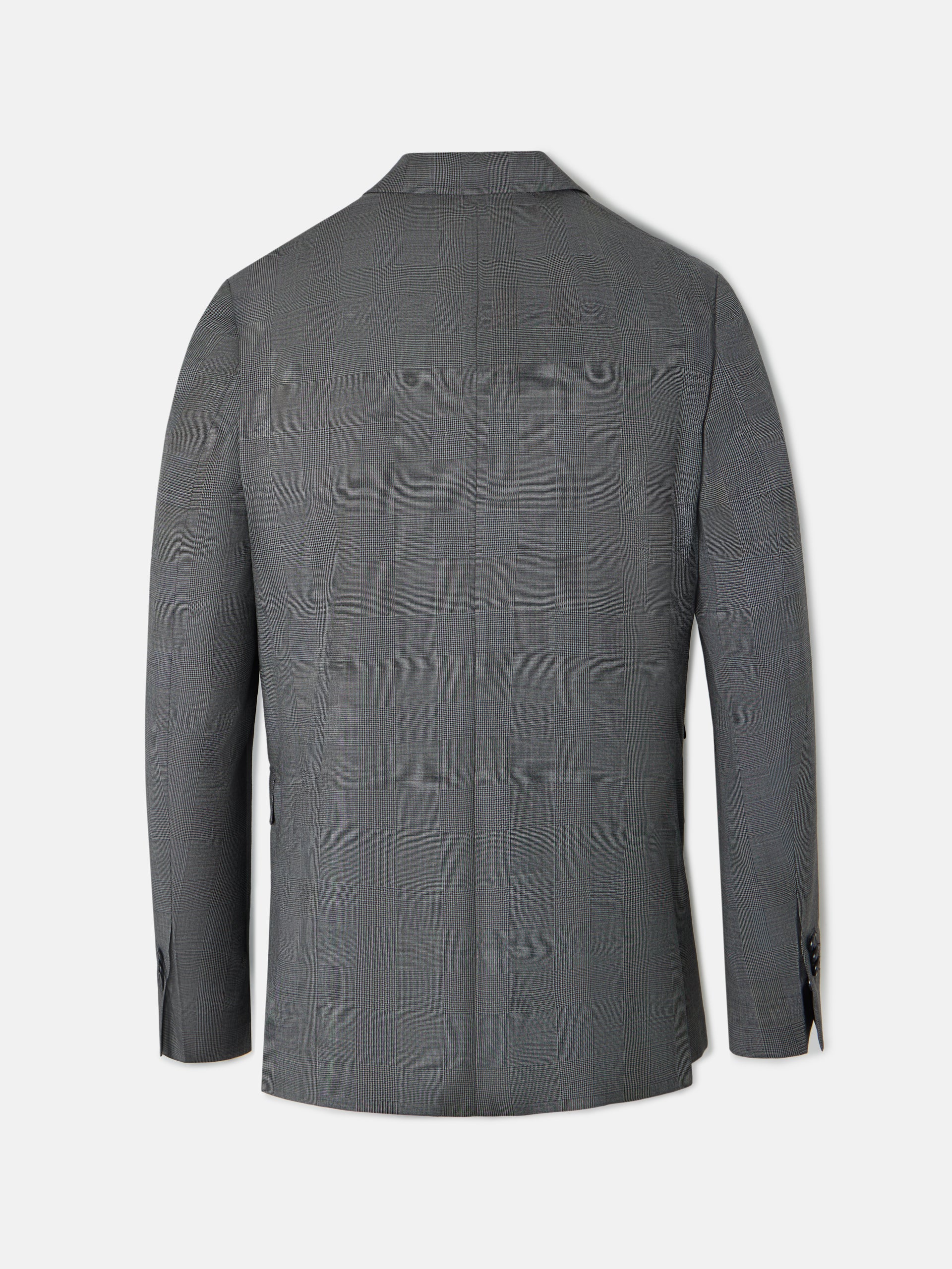 Americana traje clasico principe de gales gris