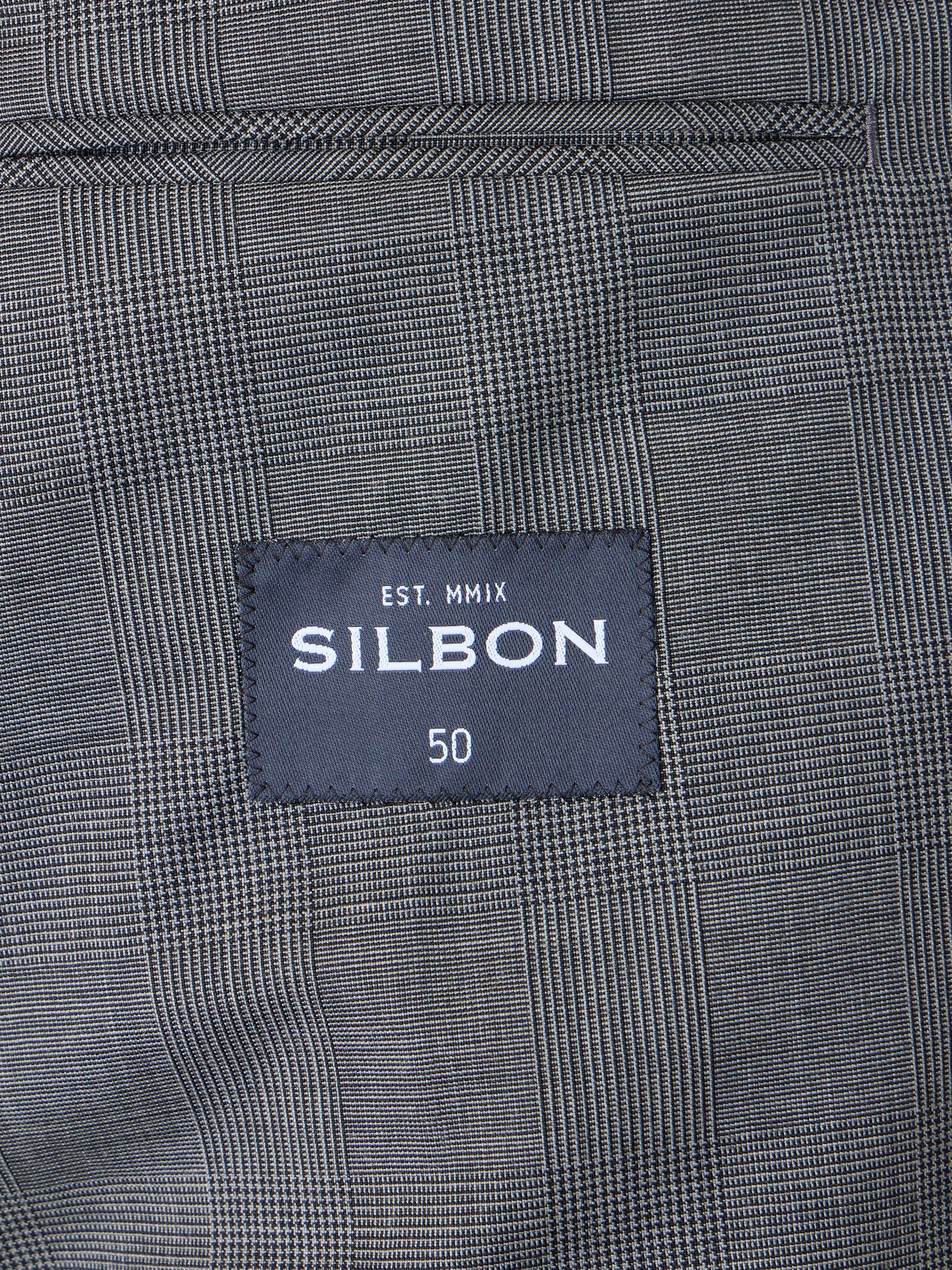 Americana traje clasico principe de gales gris